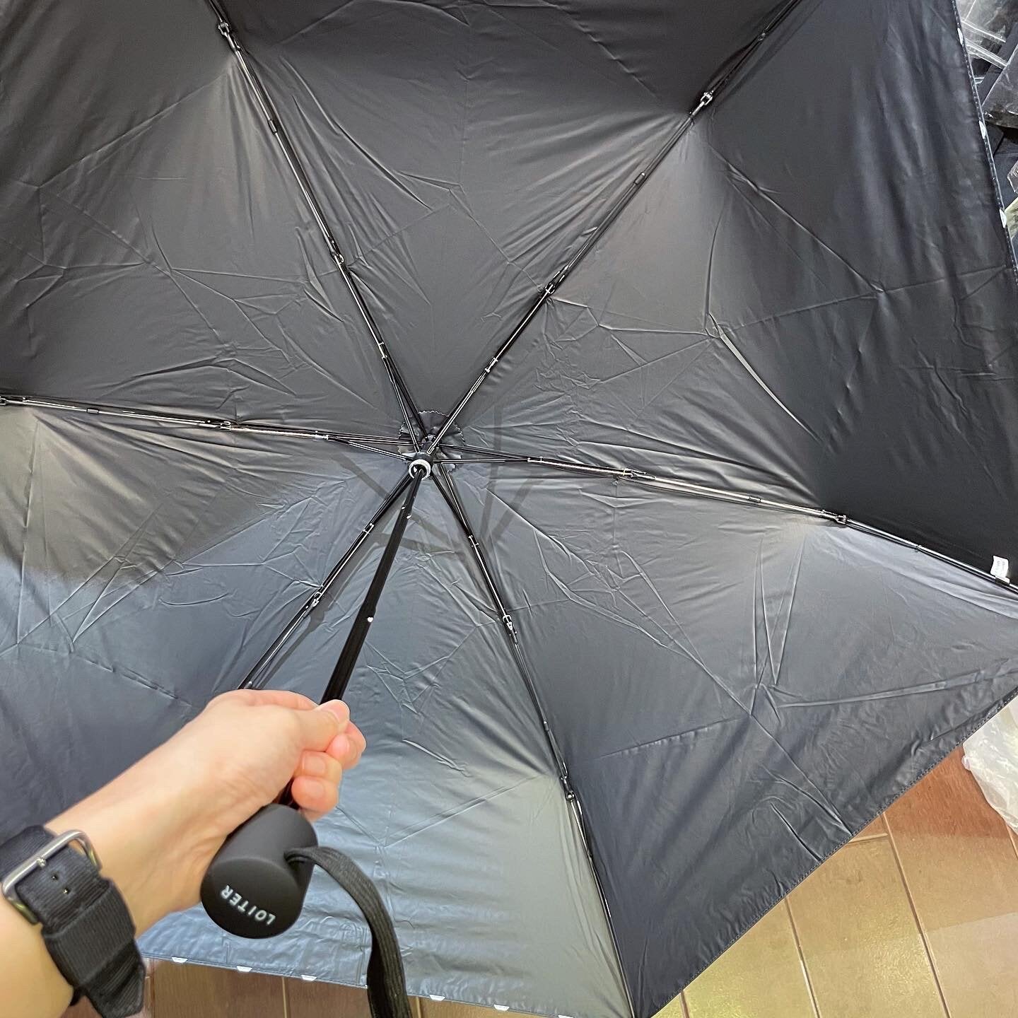 Sale- Ichi ~ Loiter Polka Black Umbrella