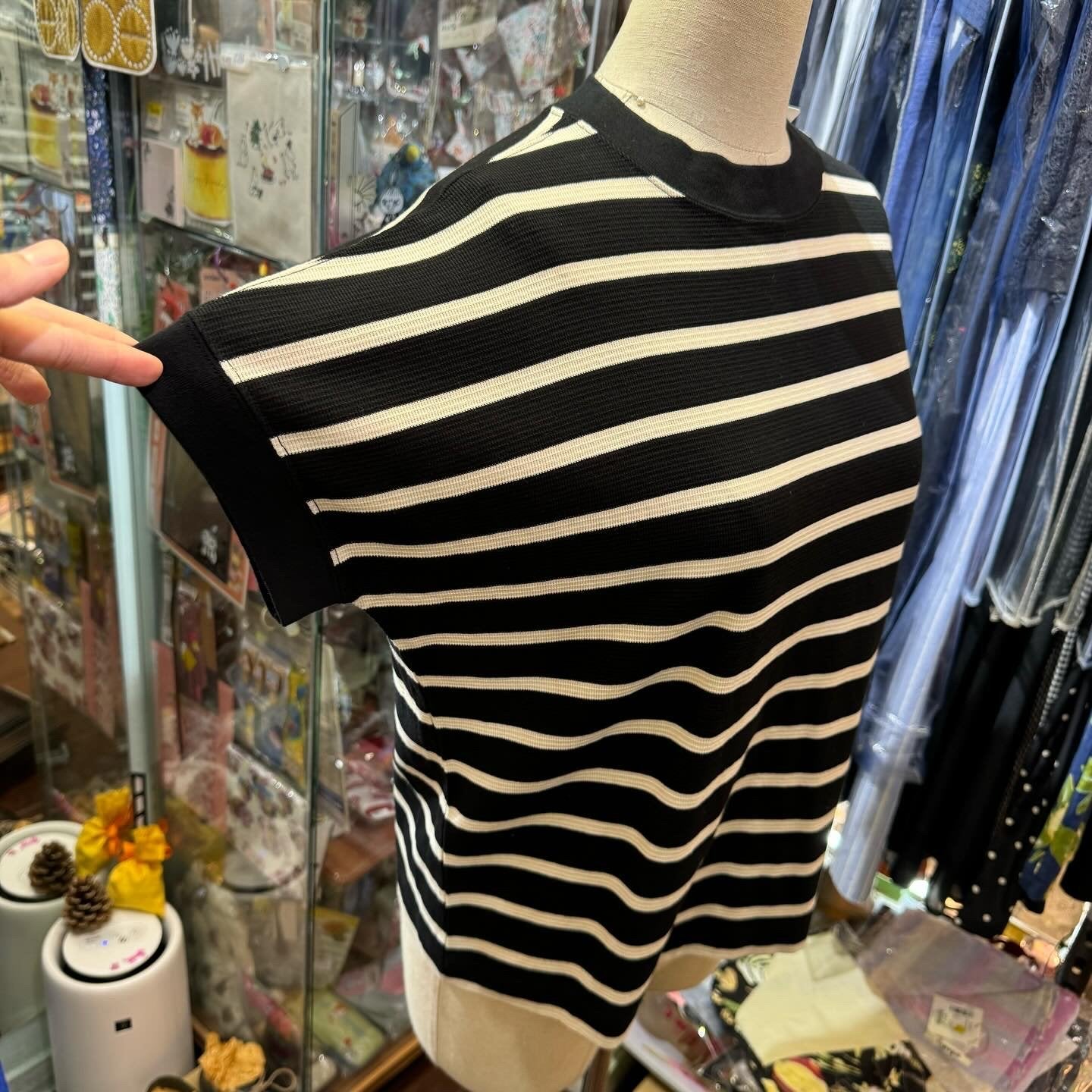 Hands of Creation Striped T-shirt, 2 Colors, made in Japan