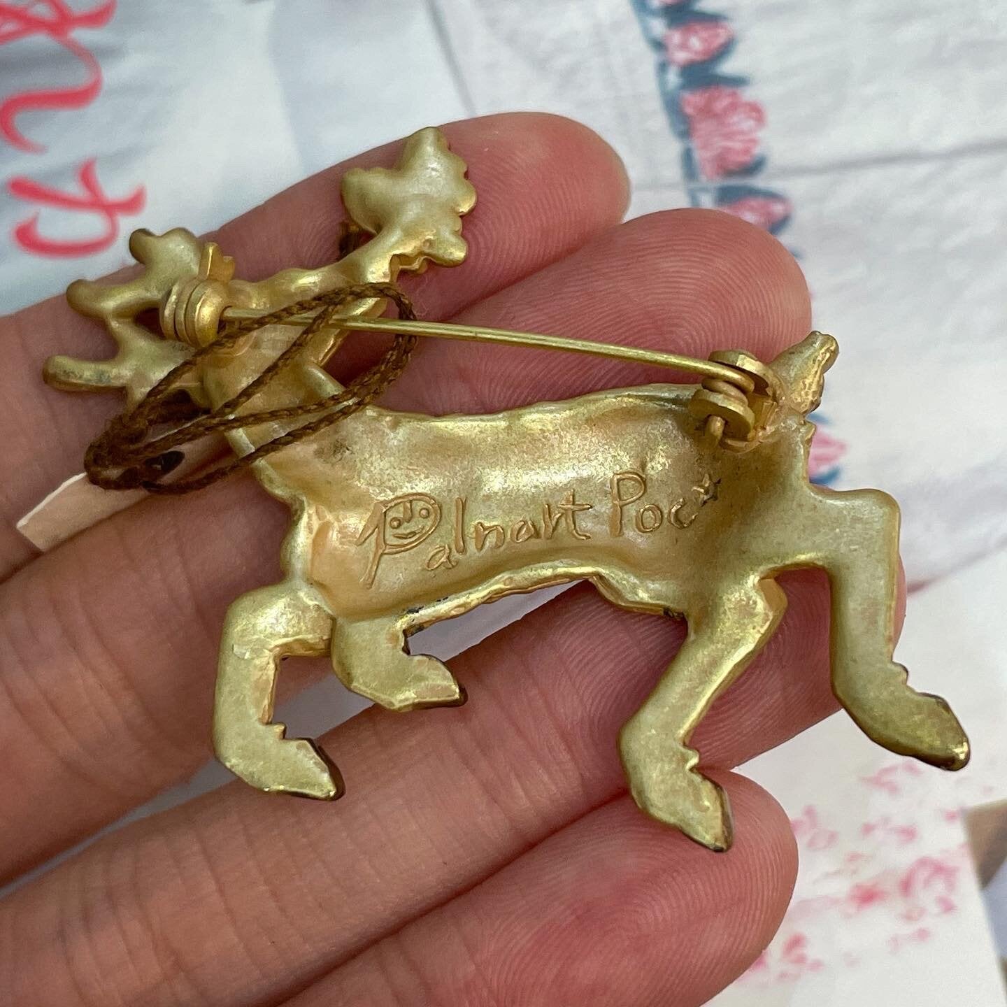 Palnart Poc Deer 🦌 Brooch, made in Japan
