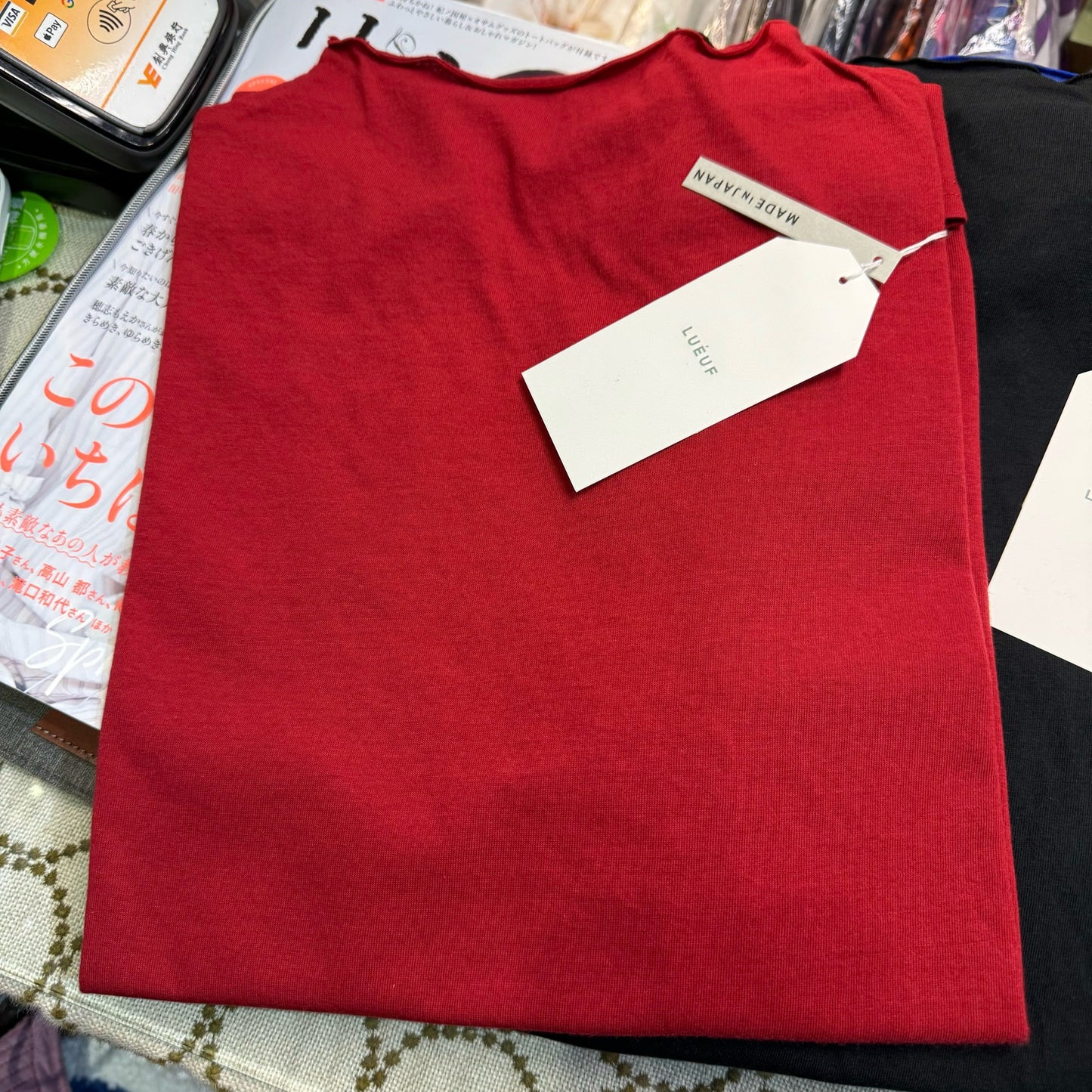 Sale- Lueuf Ruffles Top, T-shirt, 4 Colors, made in Japan