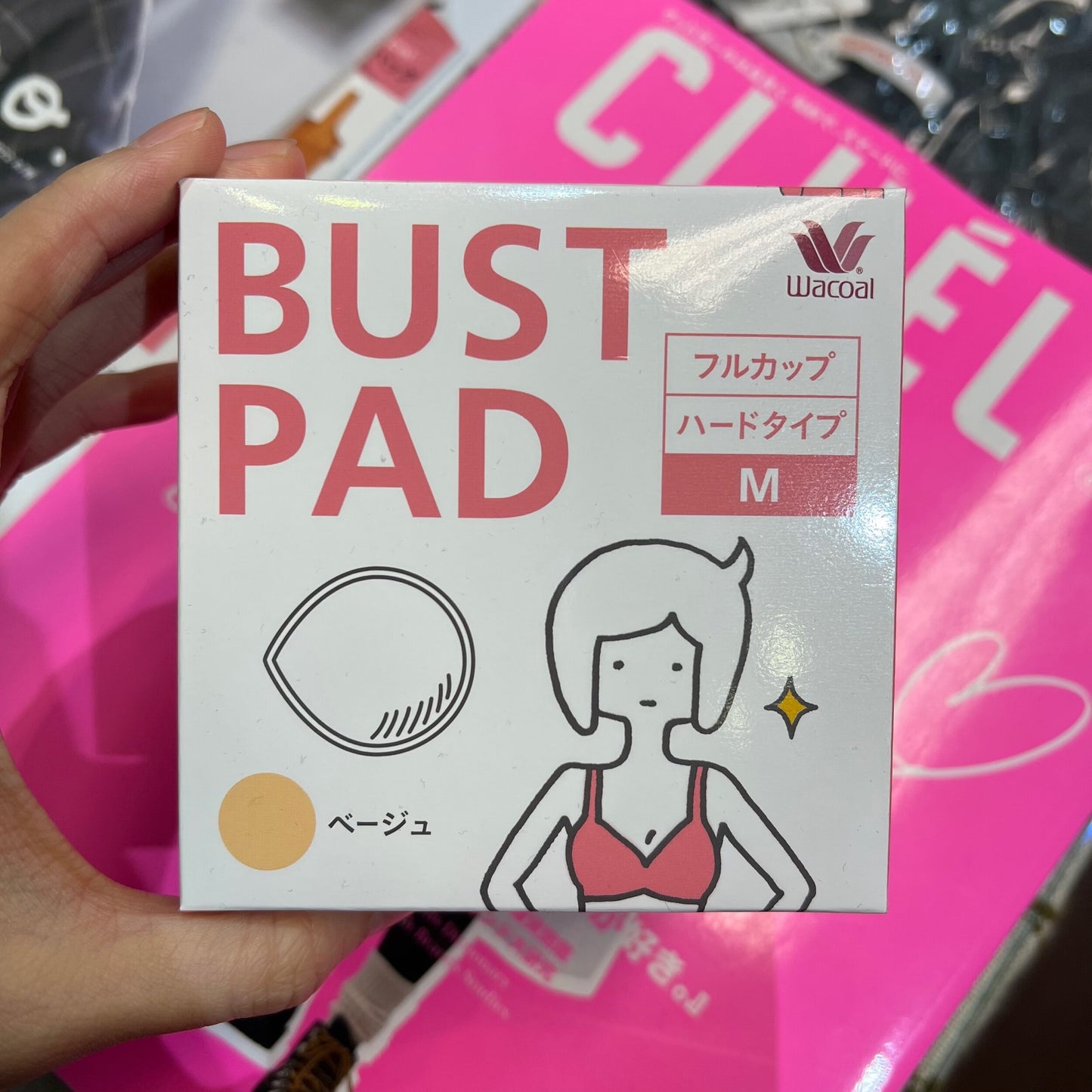 Wacoal Bust Pad, Size M, made in Japan