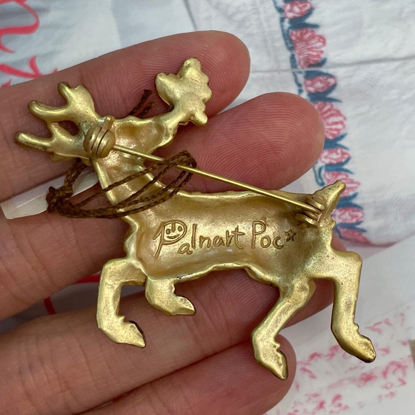 Palnart Poc Deer 🦌 Brooch, made in Japan
