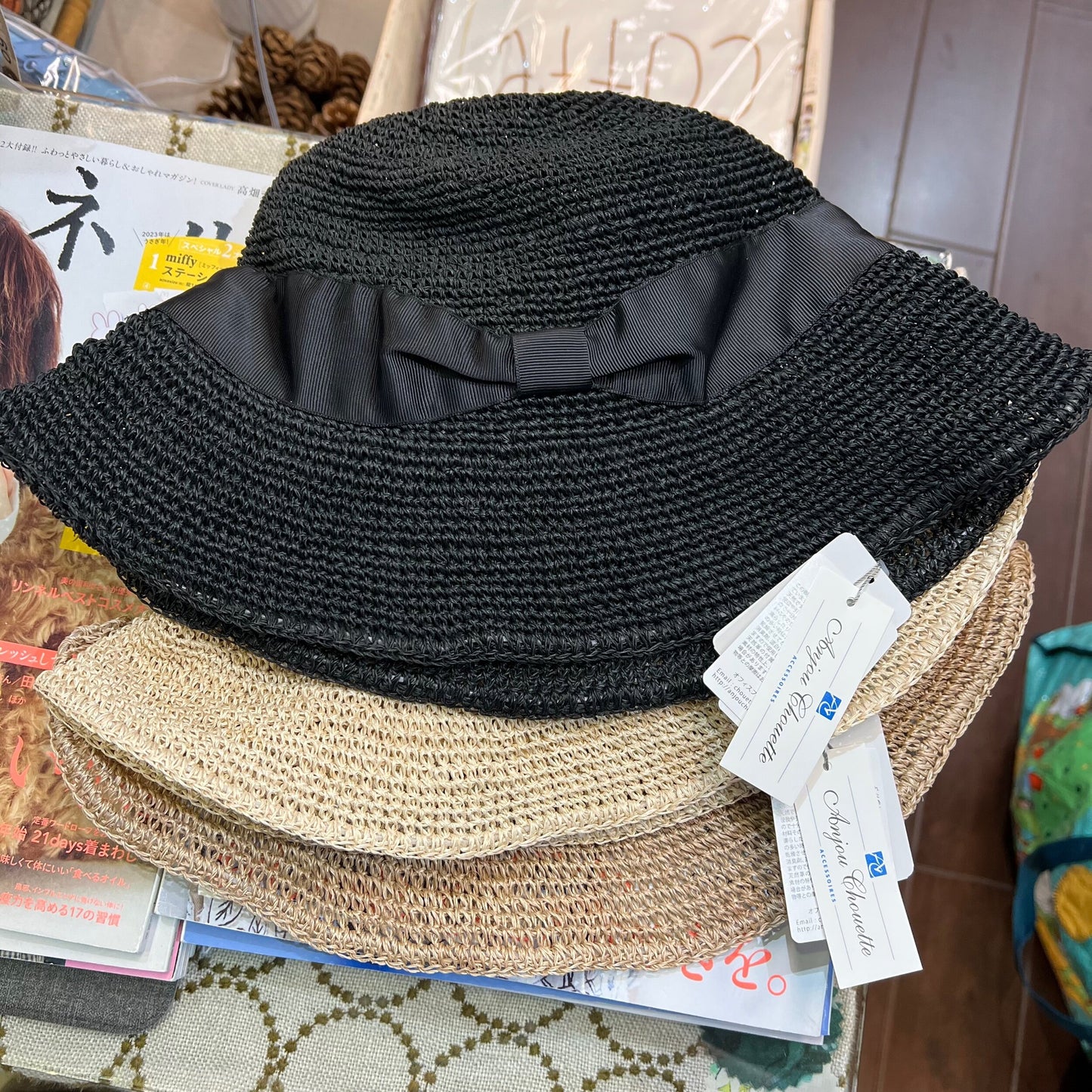 Sale- Anjou Chouette Straw Hat, 3 Colors, made in Philippines