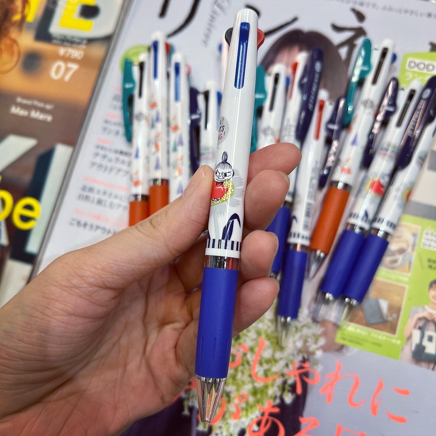 Little My 0.5mm 3 Colors Ballpoint Pens, 2 Patterns, made in Japan