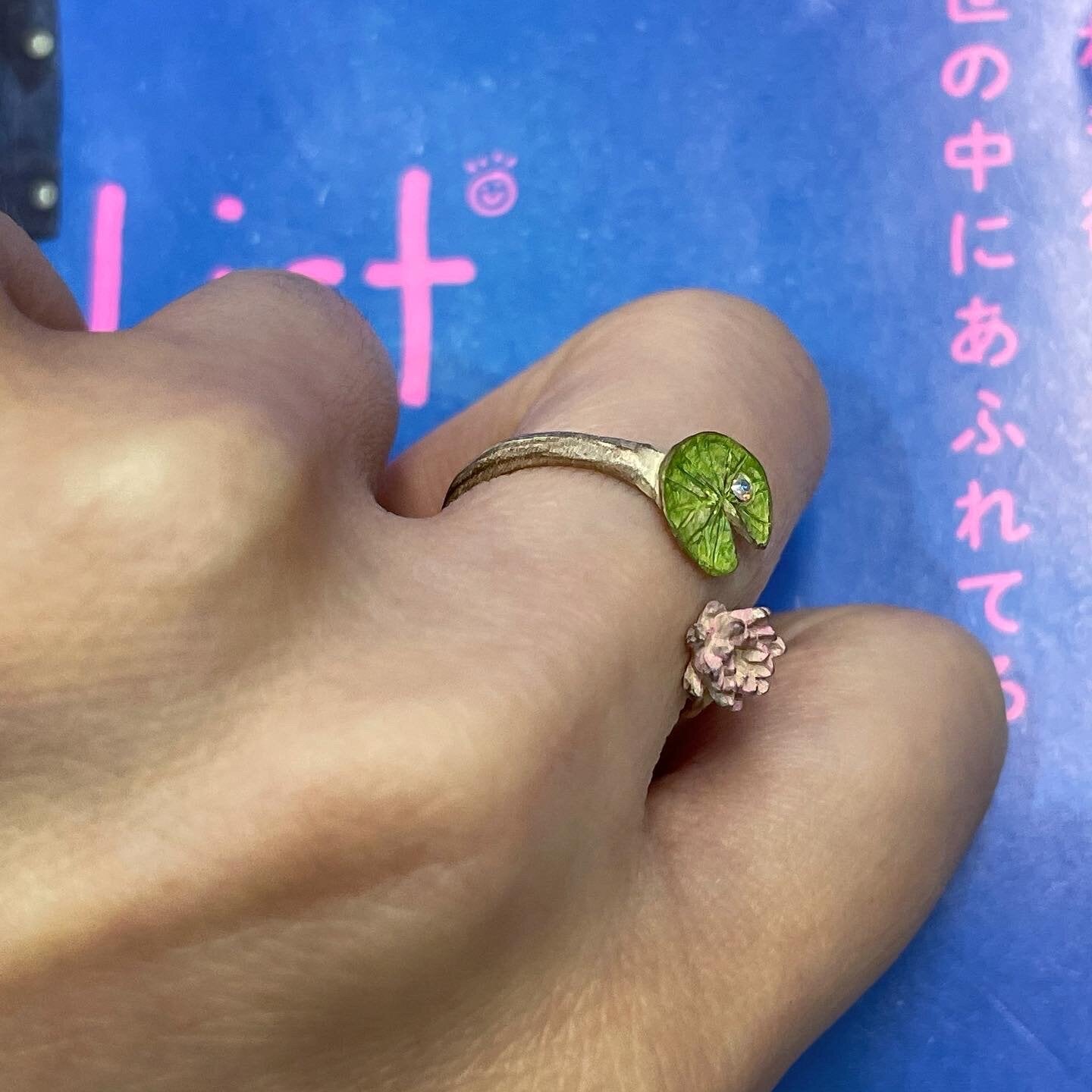 Sale- Palnart Poc Floral Ring, made in Japan
