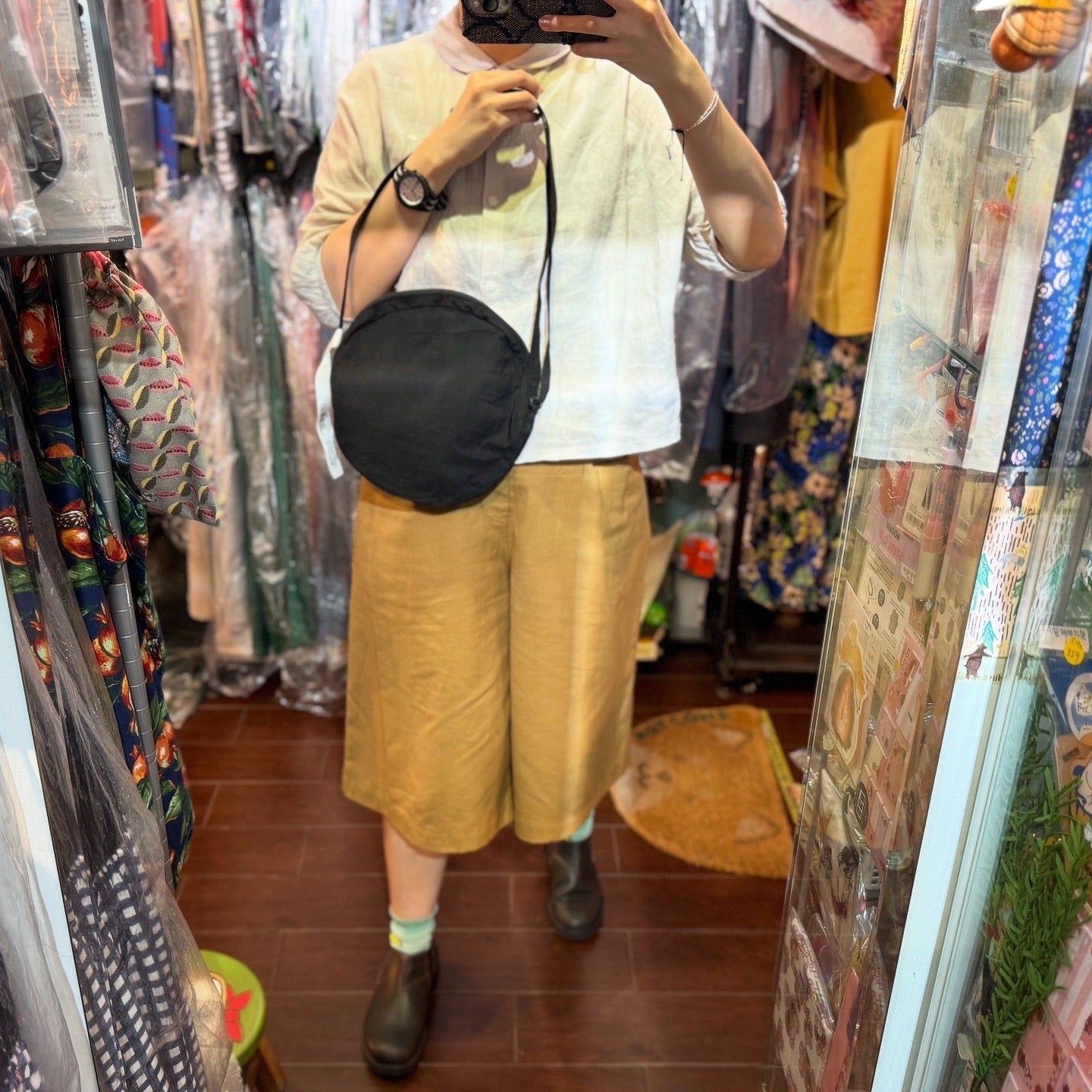 Anvocoeur Circle Nylon Bag, 2 Colors, made in Japan