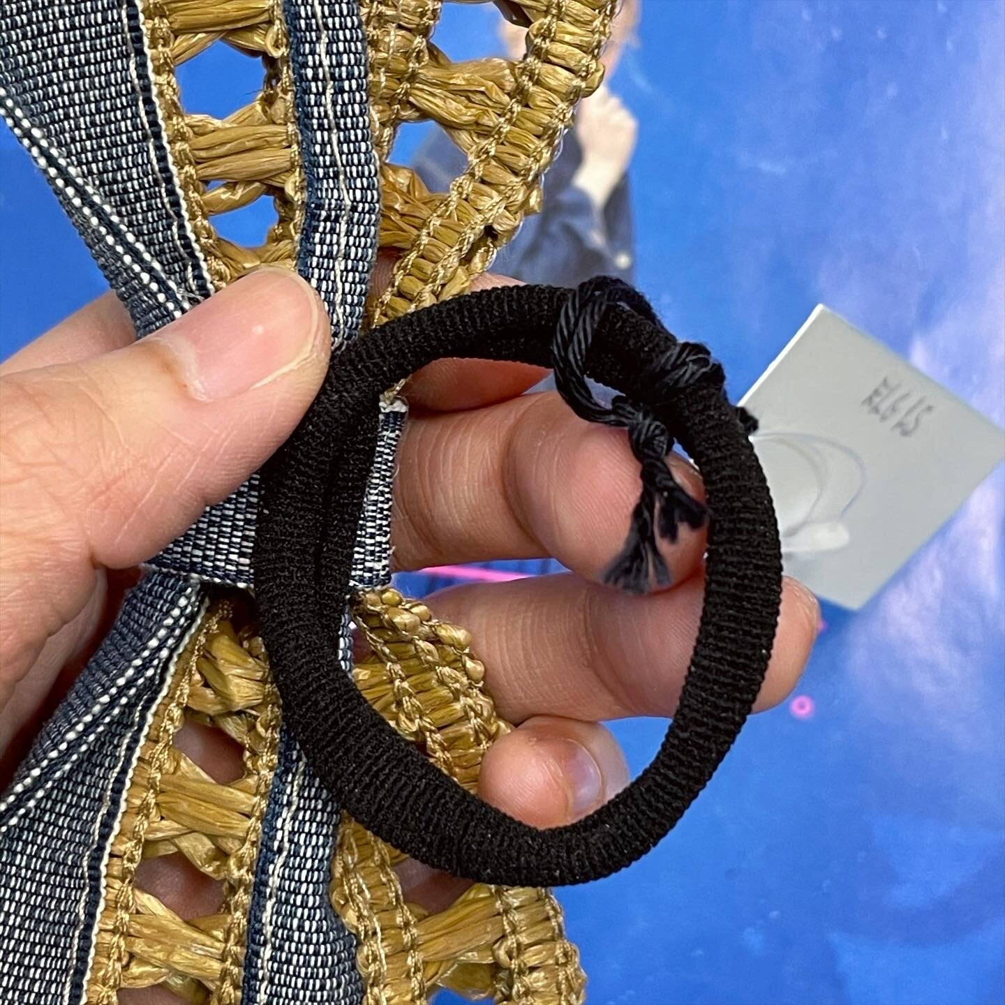 Sale- Straw Ribbon Hair Band, made in Italy