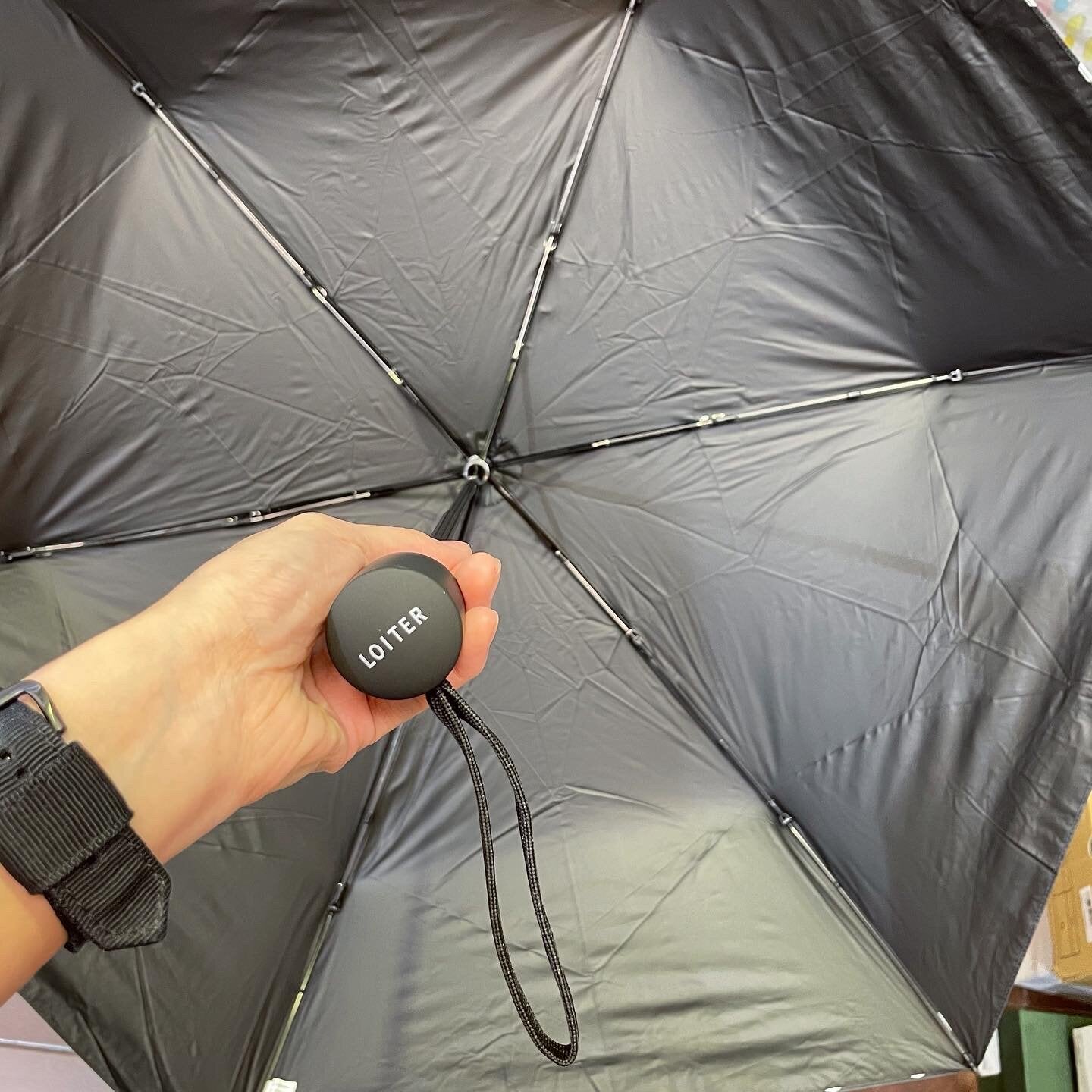 Sale- Ichi ~ Loiter Polka Black Umbrella