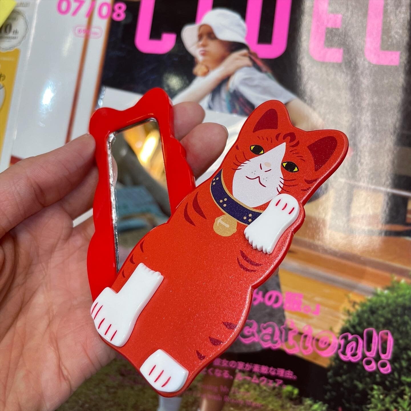 Sale- Beams Japan Cat Mirror, 2 Types, made in Japan