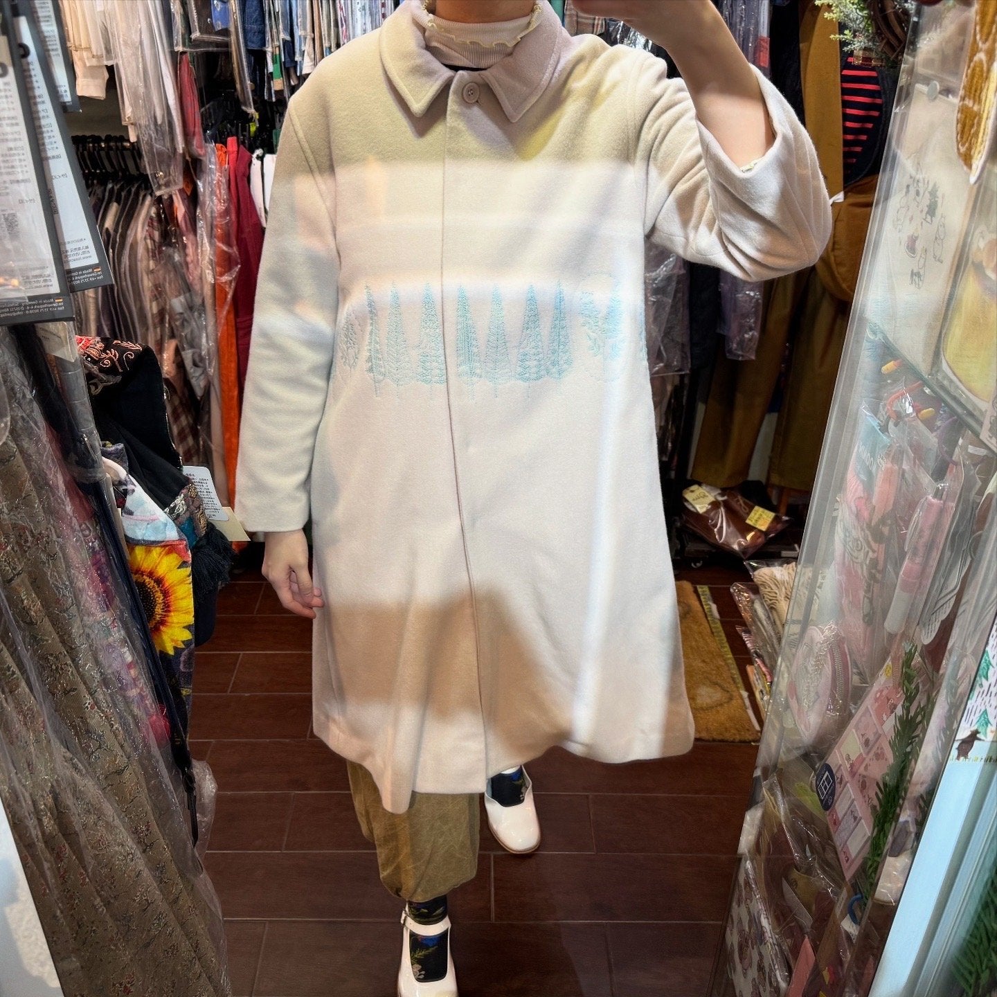 Sale- Haupia Oak and Forest Ivory Coat, made in Japan