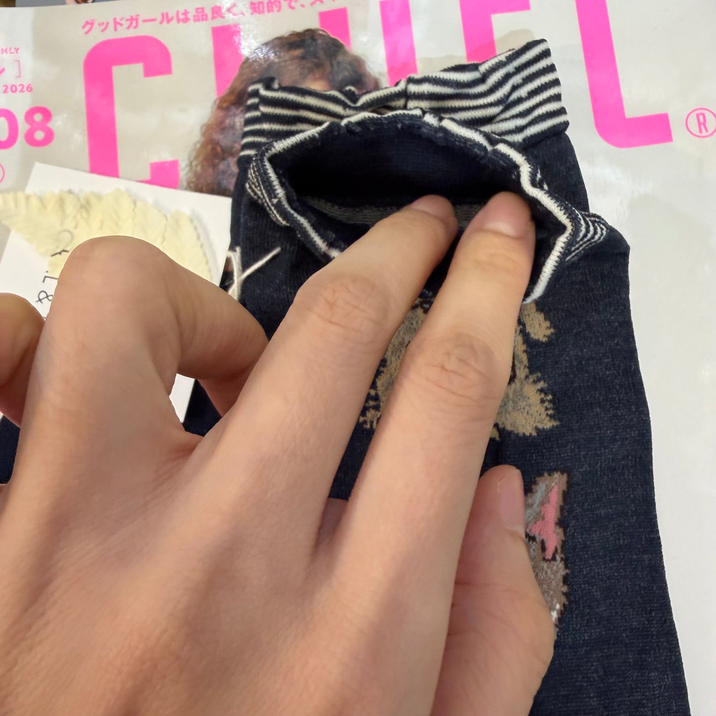 Antipast X Coral & Tusk Cats and Dogs Navy Socks, made in Japan