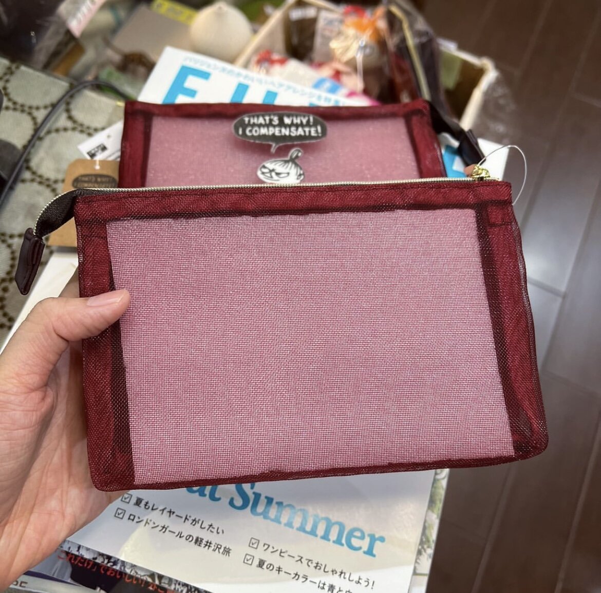 Sale- Little My Red Pouch, Pencil Bag