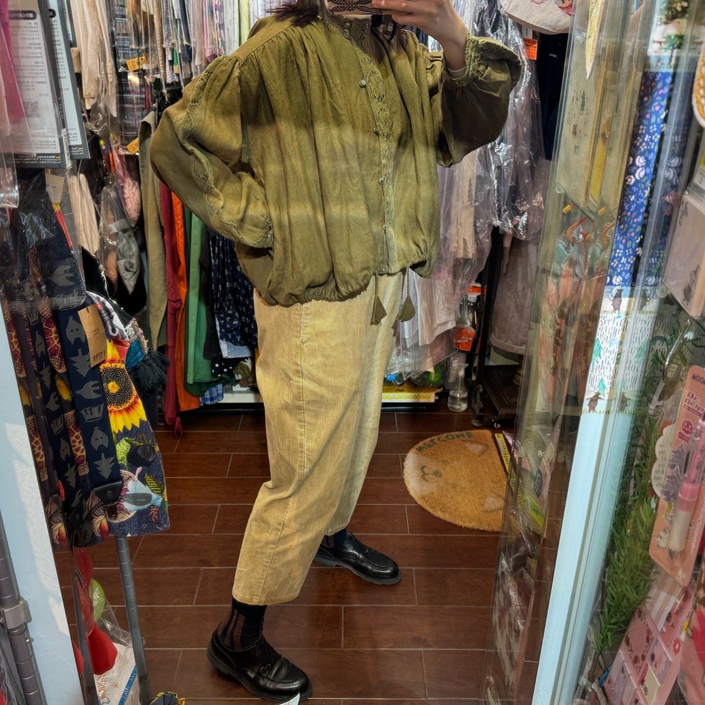 EXTRA20- TSUHARU Forest Lace Shirt, made in India