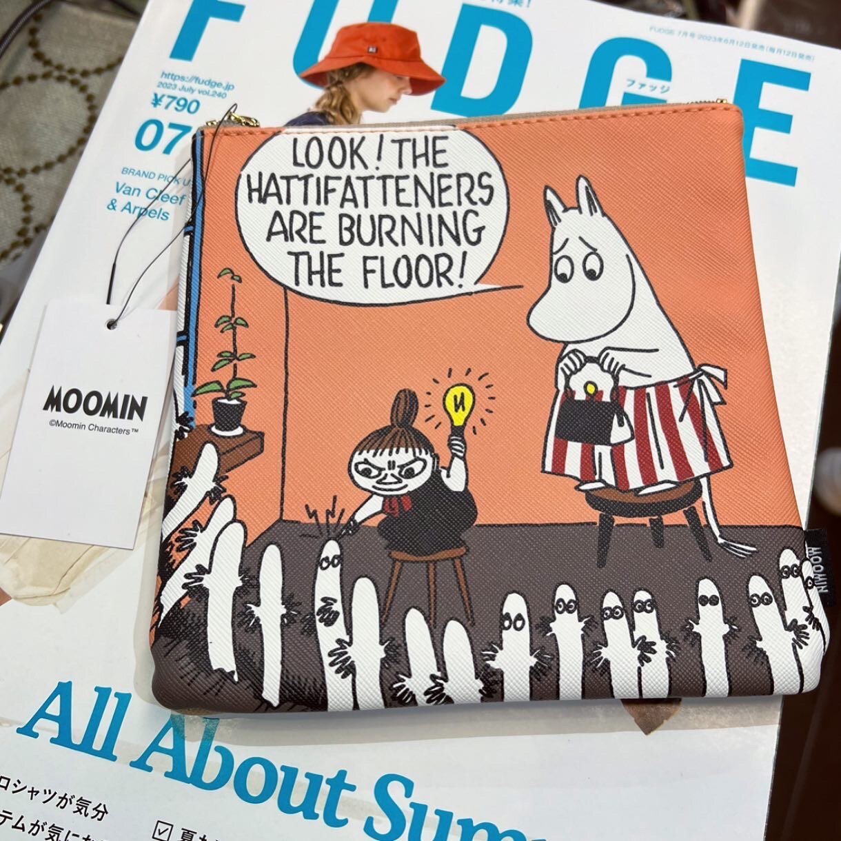 Sale- Moomin Mama And Little My Pink Pouch