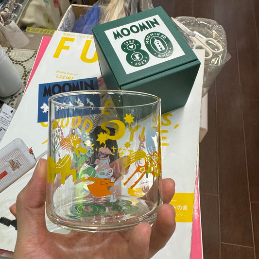 姆明80周年玻璃杯,日本制造