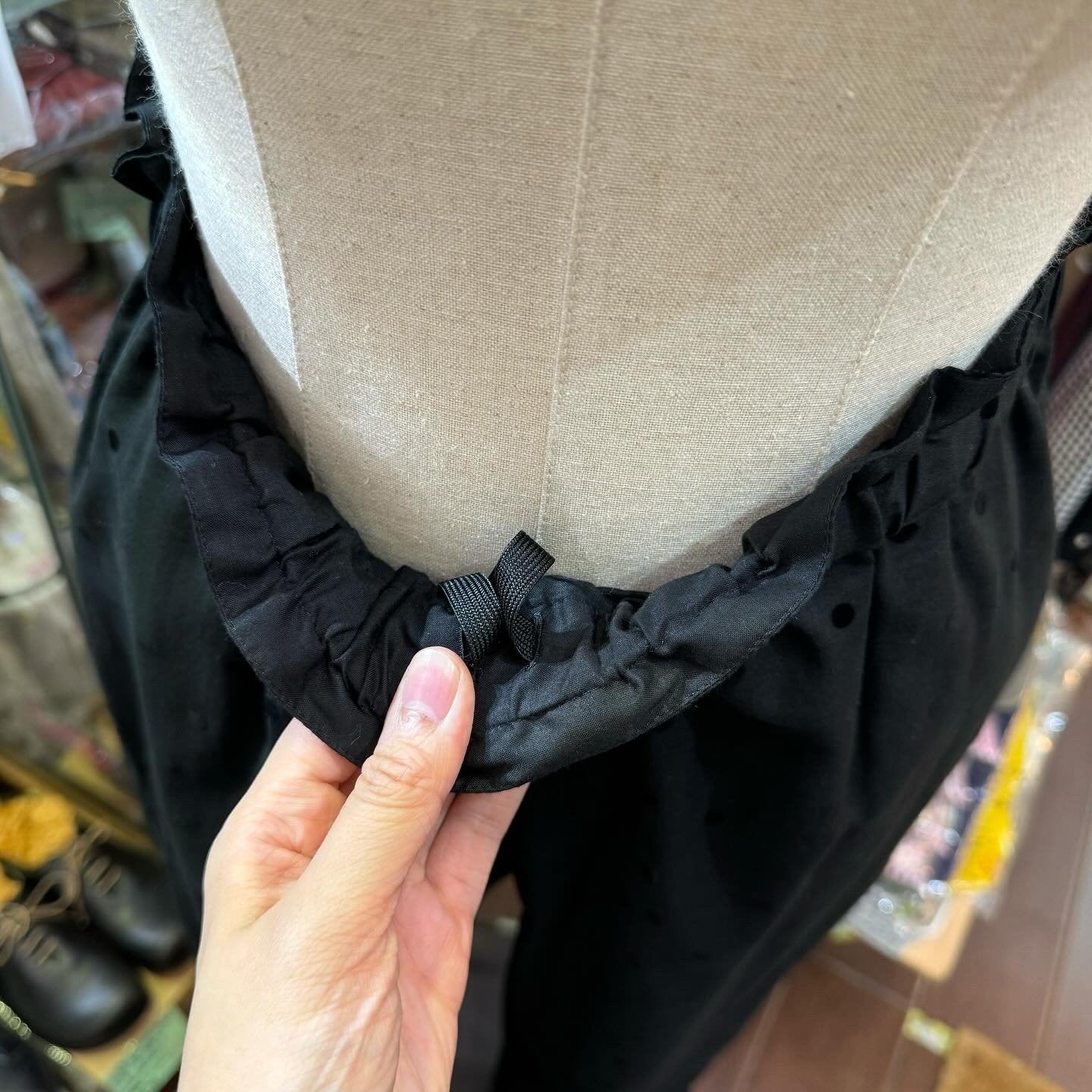 Sale- Ynir Polka Black Pants, made in Japan