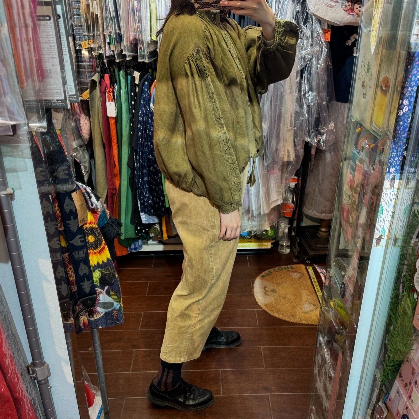 EXTRA20- TSUHARU Forest Lace Shirt, made in India