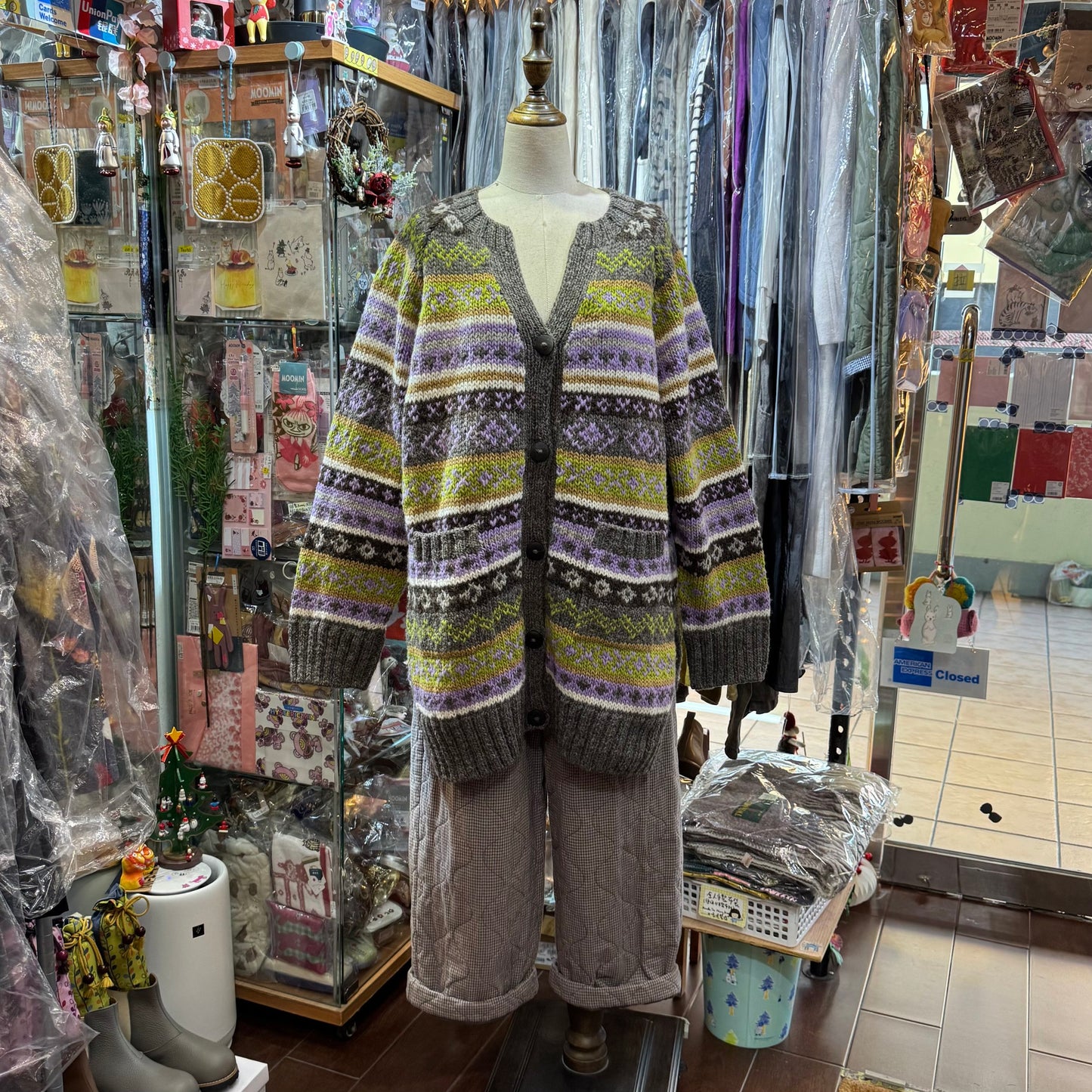 Sale- Tumugu Long Cardigan, Handmade in Peru