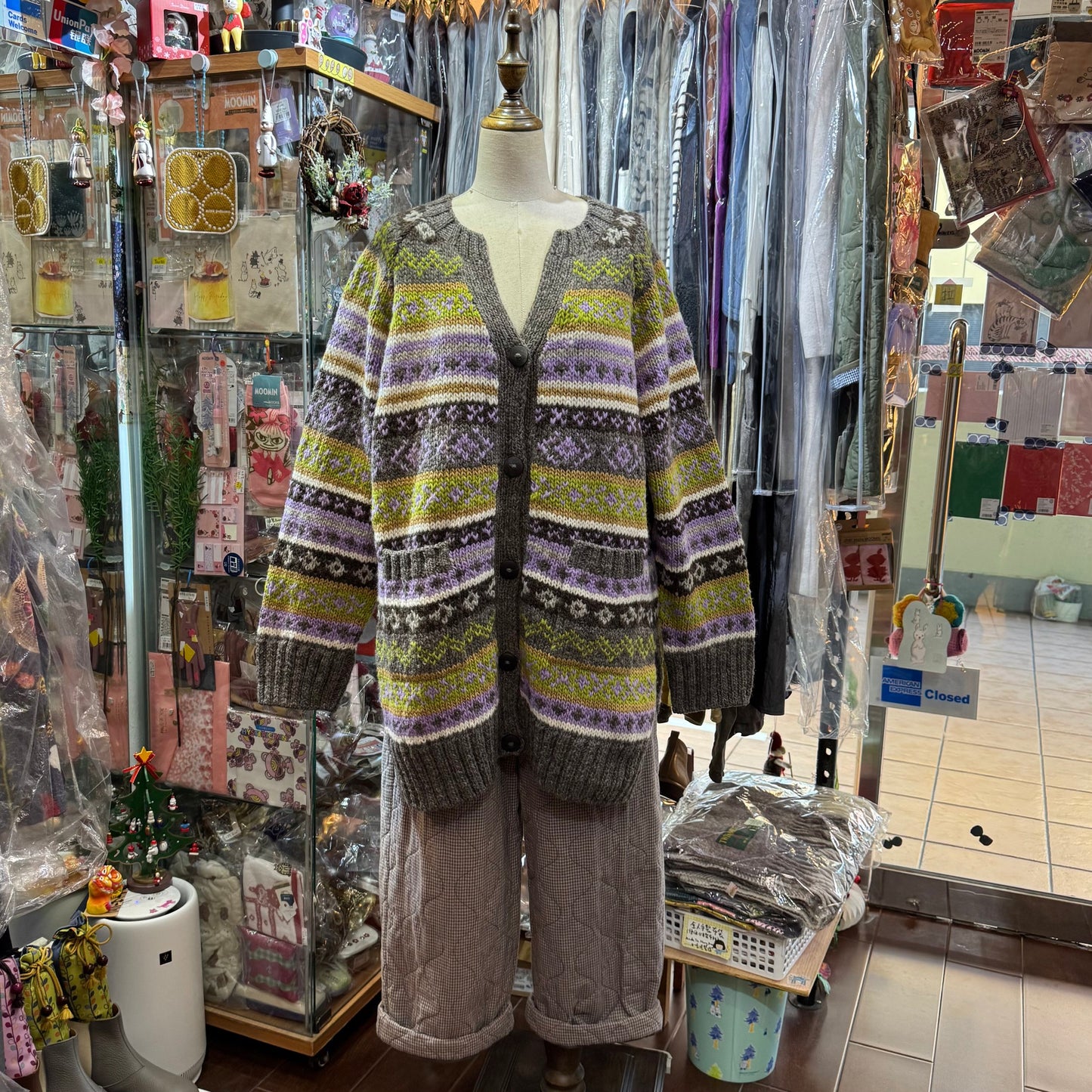 Sale- Tumugu Long Cardigan, Handmade in Peru