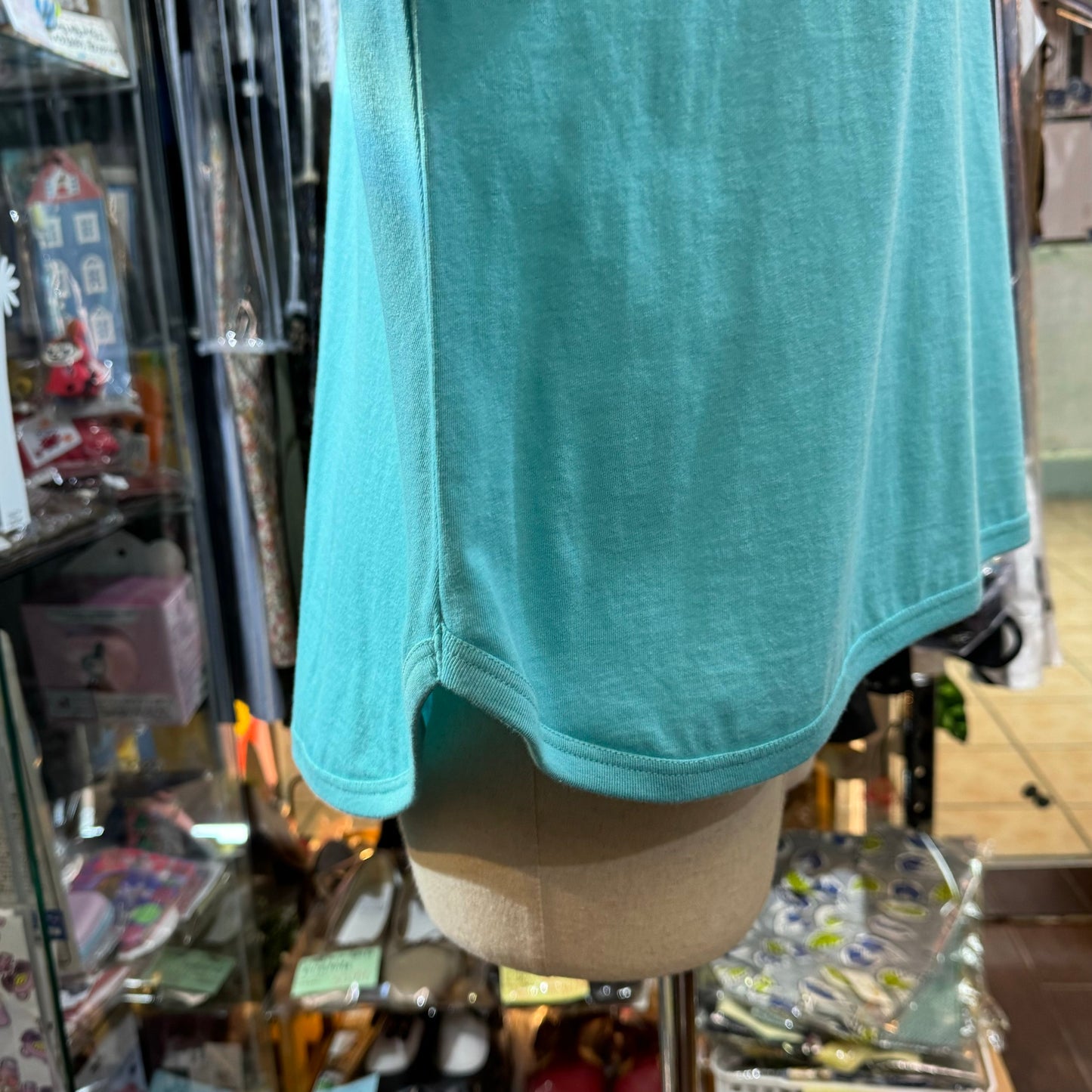 Sale- Estroislose Turquoise T-shirt, made in Japan
