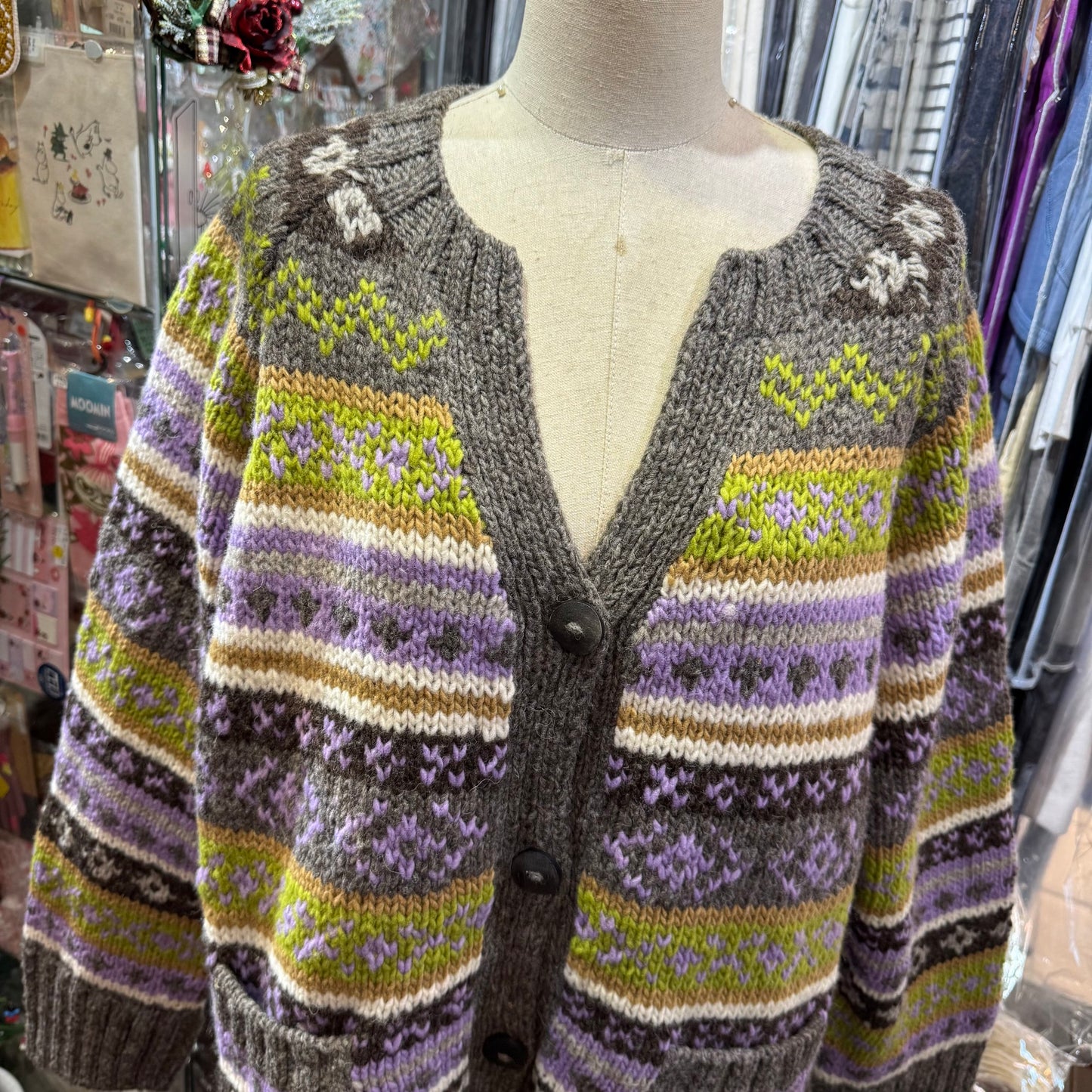 Sale- Tumugu Long Cardigan, Handmade in Peru