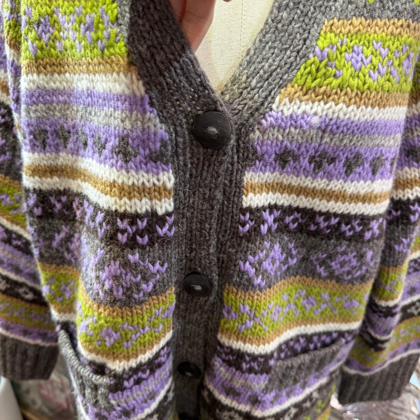 Sale- Tumugu Long Cardigan, Handmade in Peru
