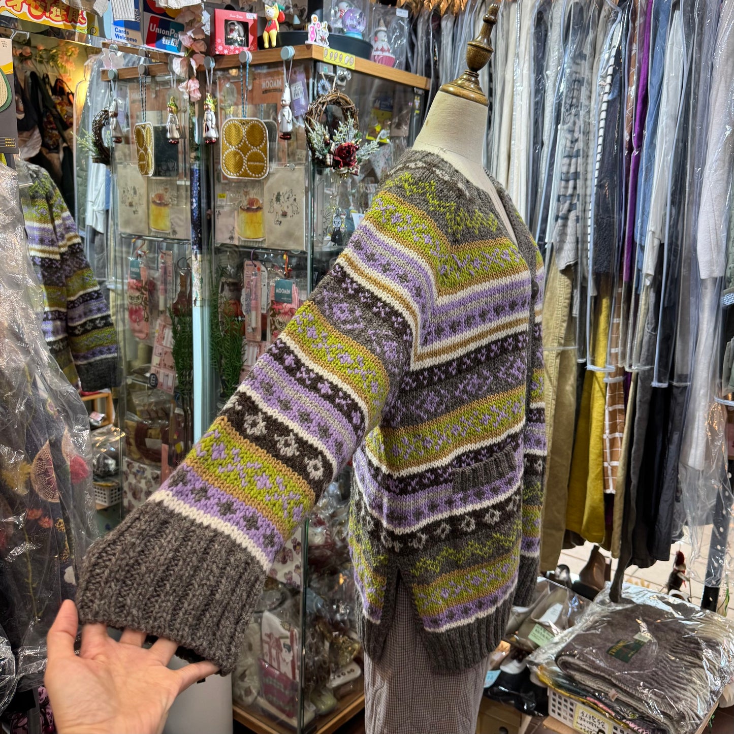 Sale- Tumugu Long Cardigan, Handmade in Peru
