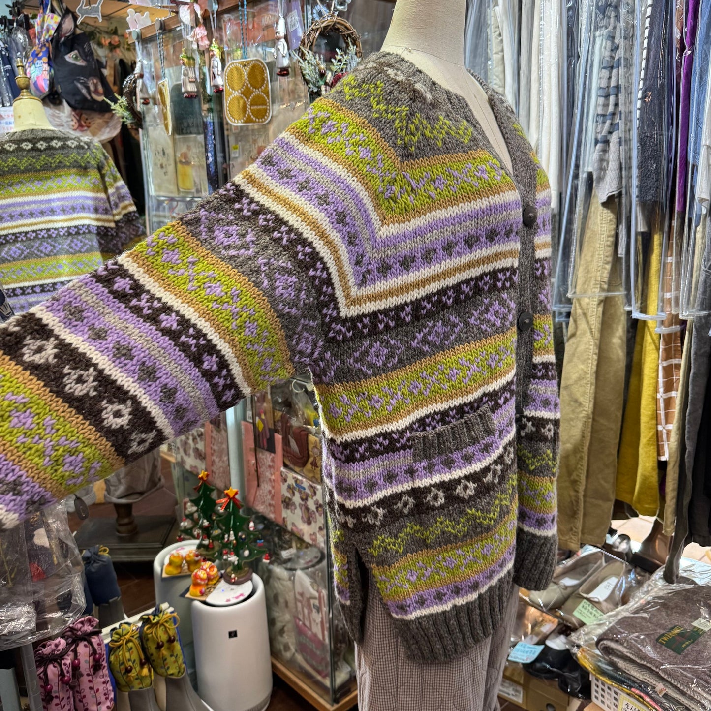 Sale- Tumugu Long Cardigan, Handmade in Peru