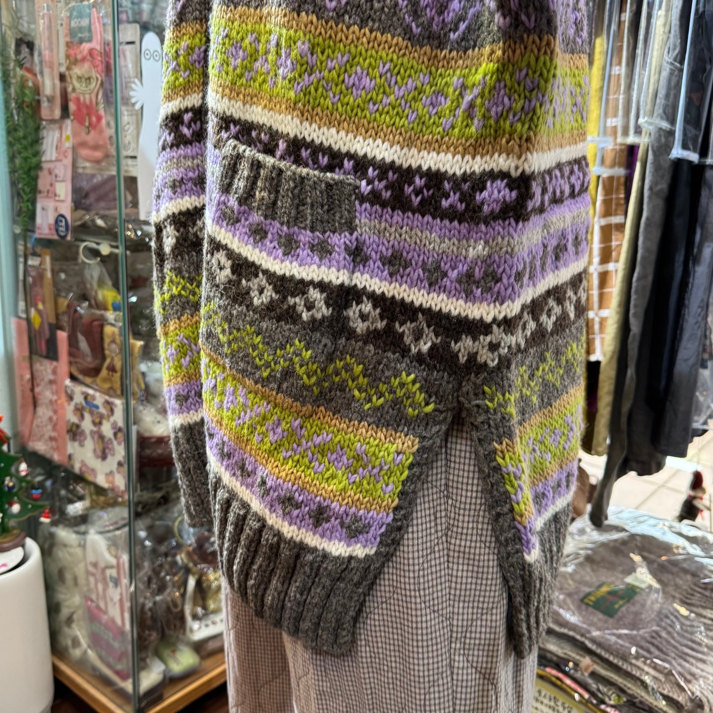Sale- Tumugu Long Cardigan, Handmade in Peru