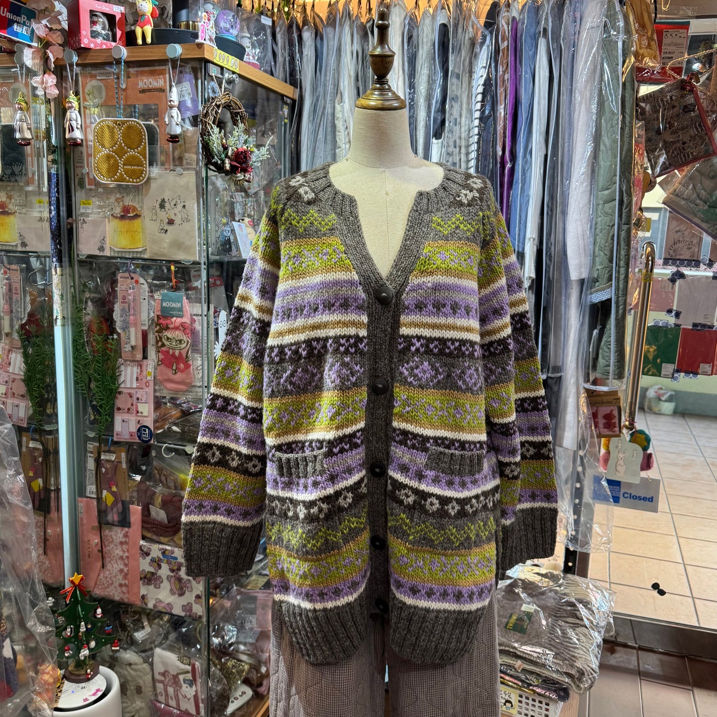 Sale- Tumugu Long Cardigan, Handmade in Peru
