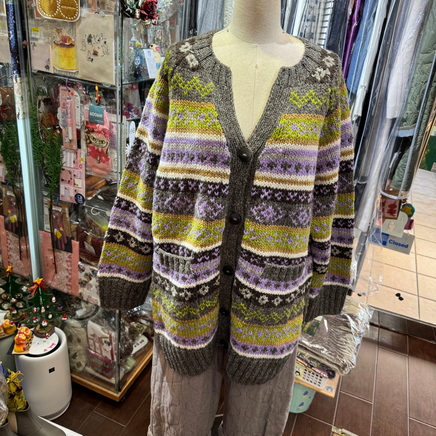 Sale- Tumugu Long Cardigan, Handmade in Peru