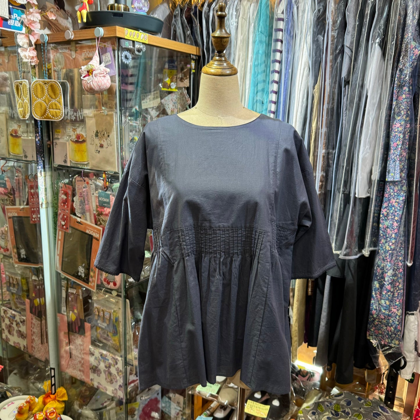 EXTRA20- Bulbul Blue 2Way Shirt