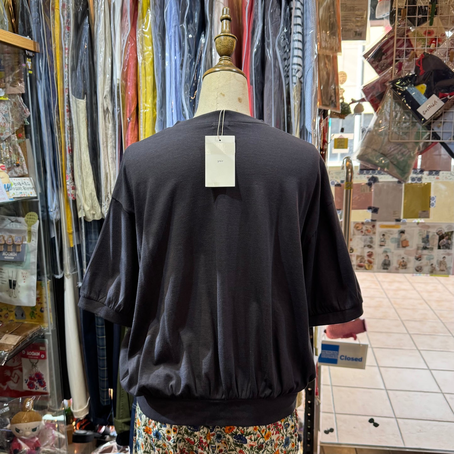 Ynir Charcoal Top, made in Japan