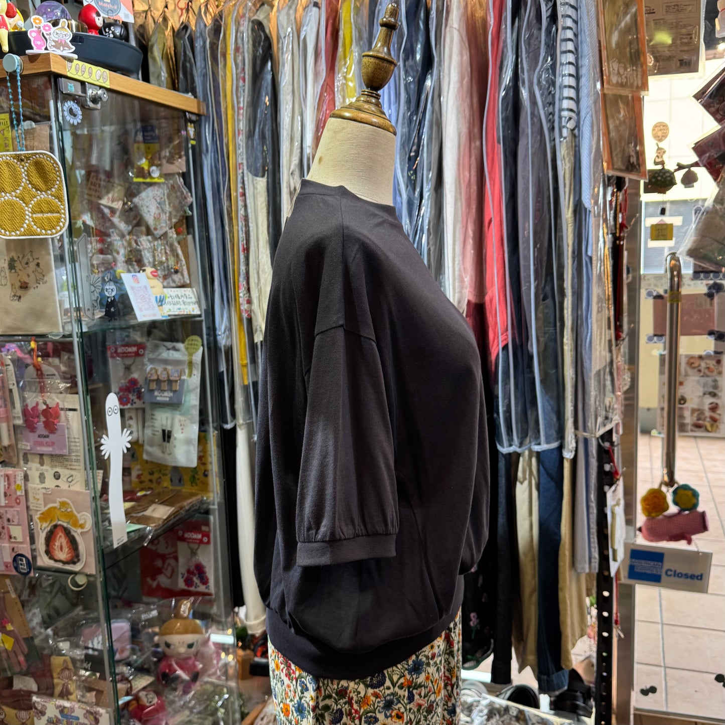 Ynir Charcoal Top, made in Japan