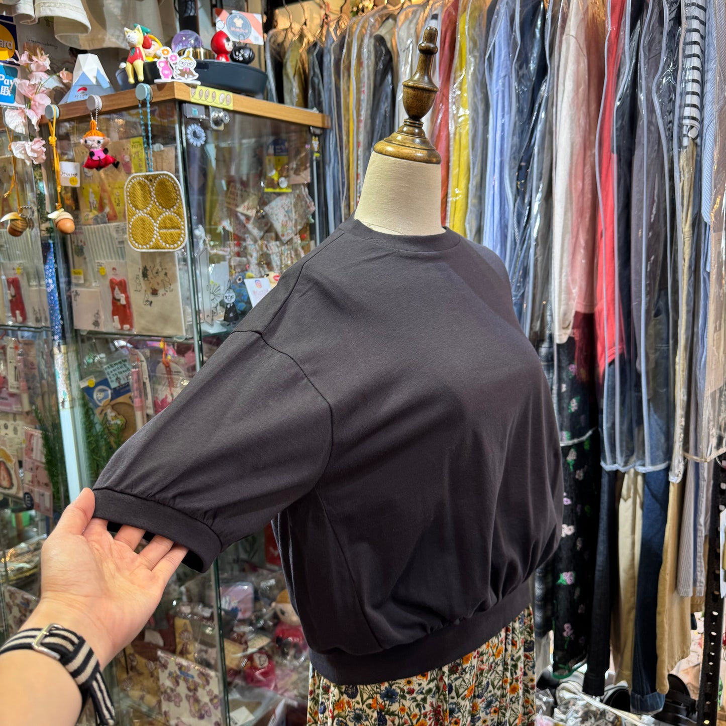 Ynir Charcoal Top, made in Japan