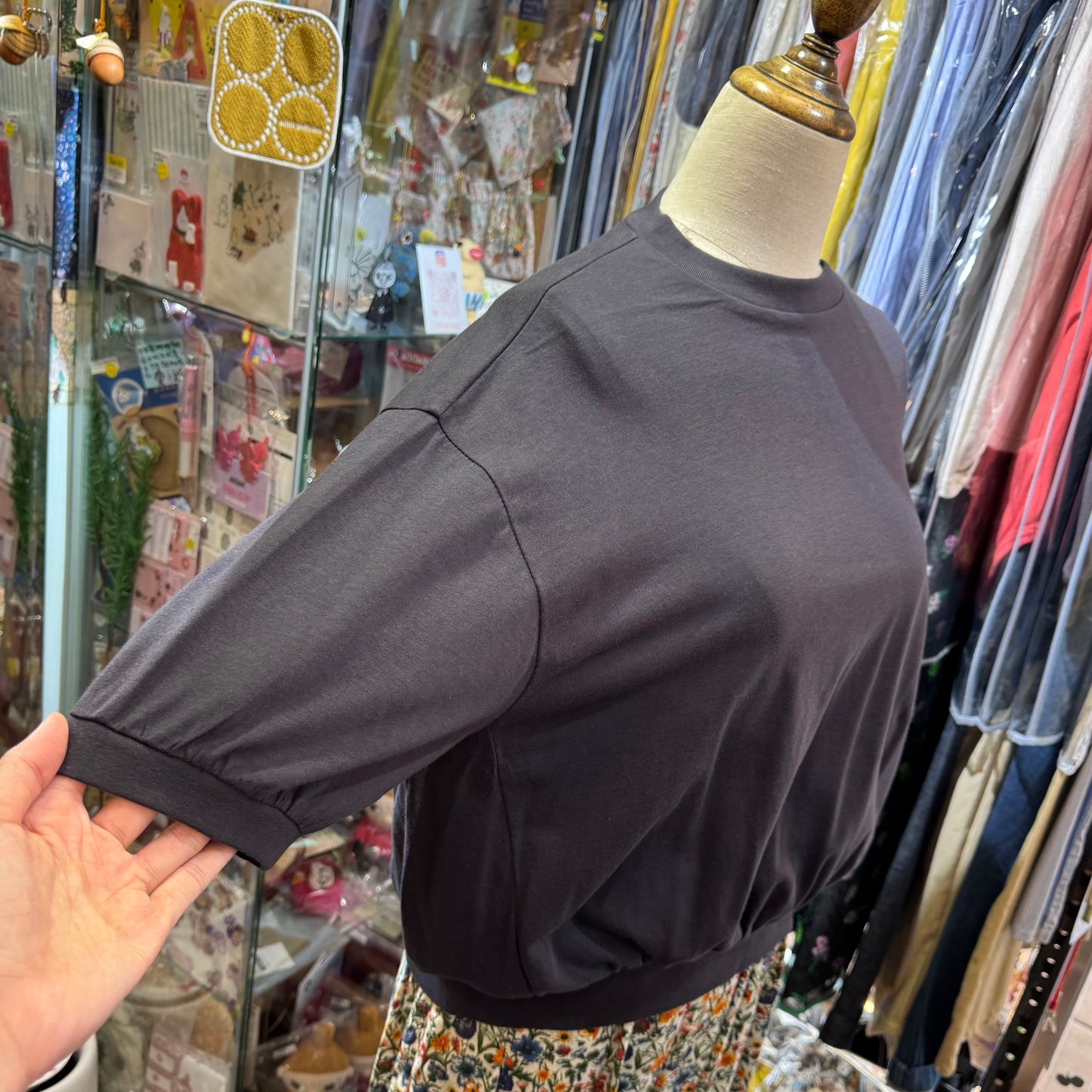 Ynir Charcoal Top, made in Japan