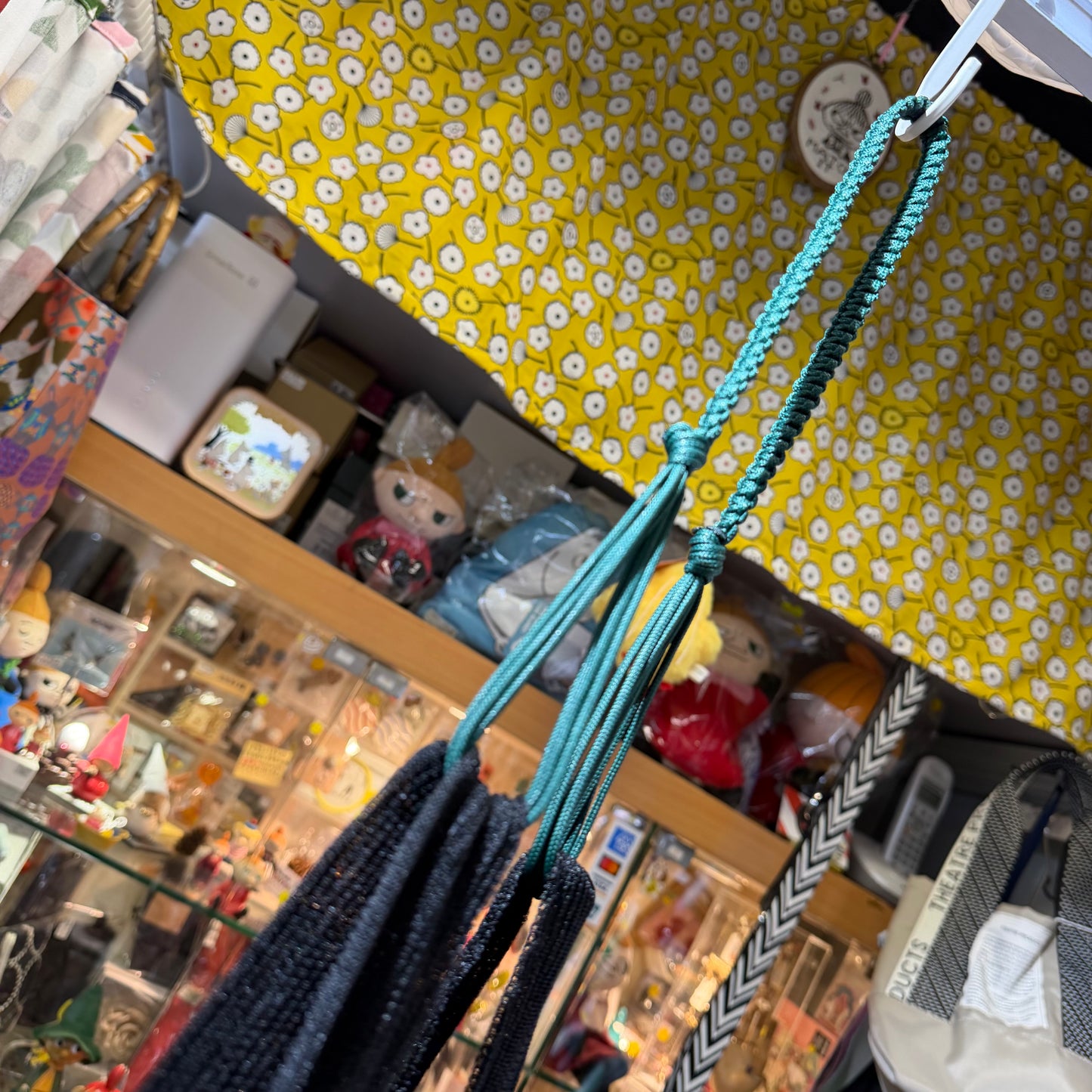 Tricotē MACRAME Handle Sheer Shoulder Bag, 2 Colos, made in Japan