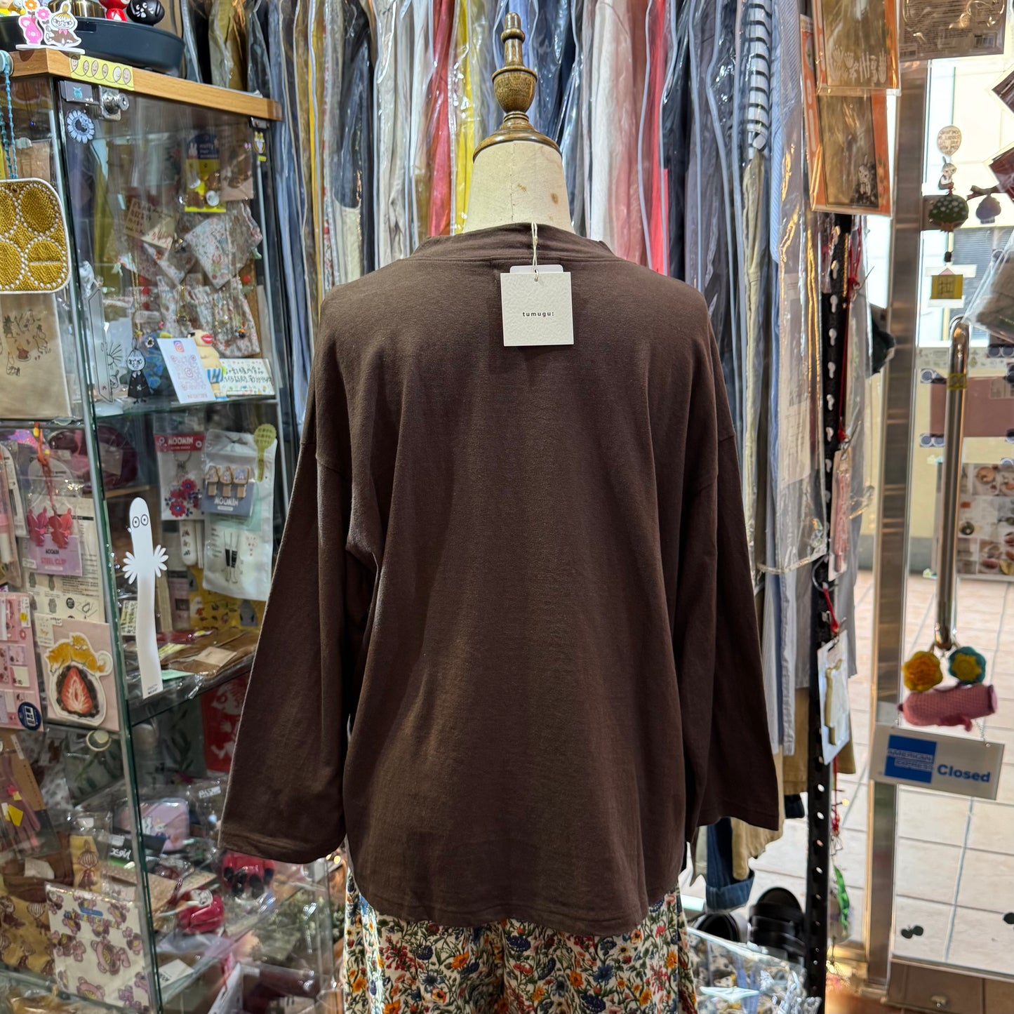 Tumugu Better Together Brown T-shirt, made in Japan