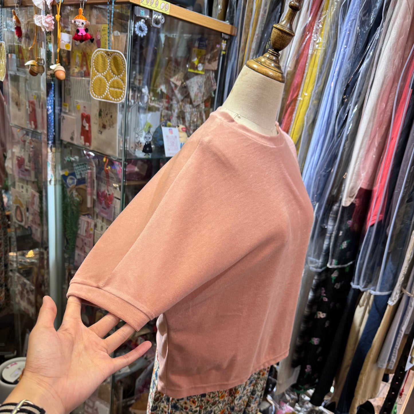 Ynir Velvet Top, 2 Colors, made in Japan