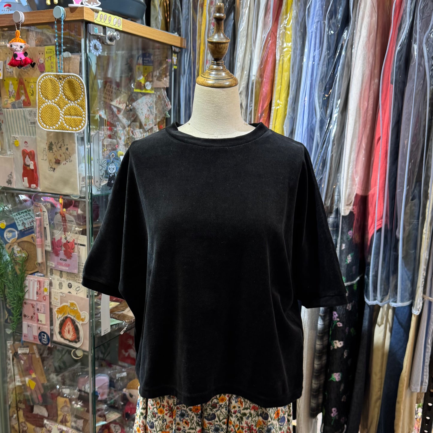 Ynir Velvet Top, 2 Colors, made in Japan