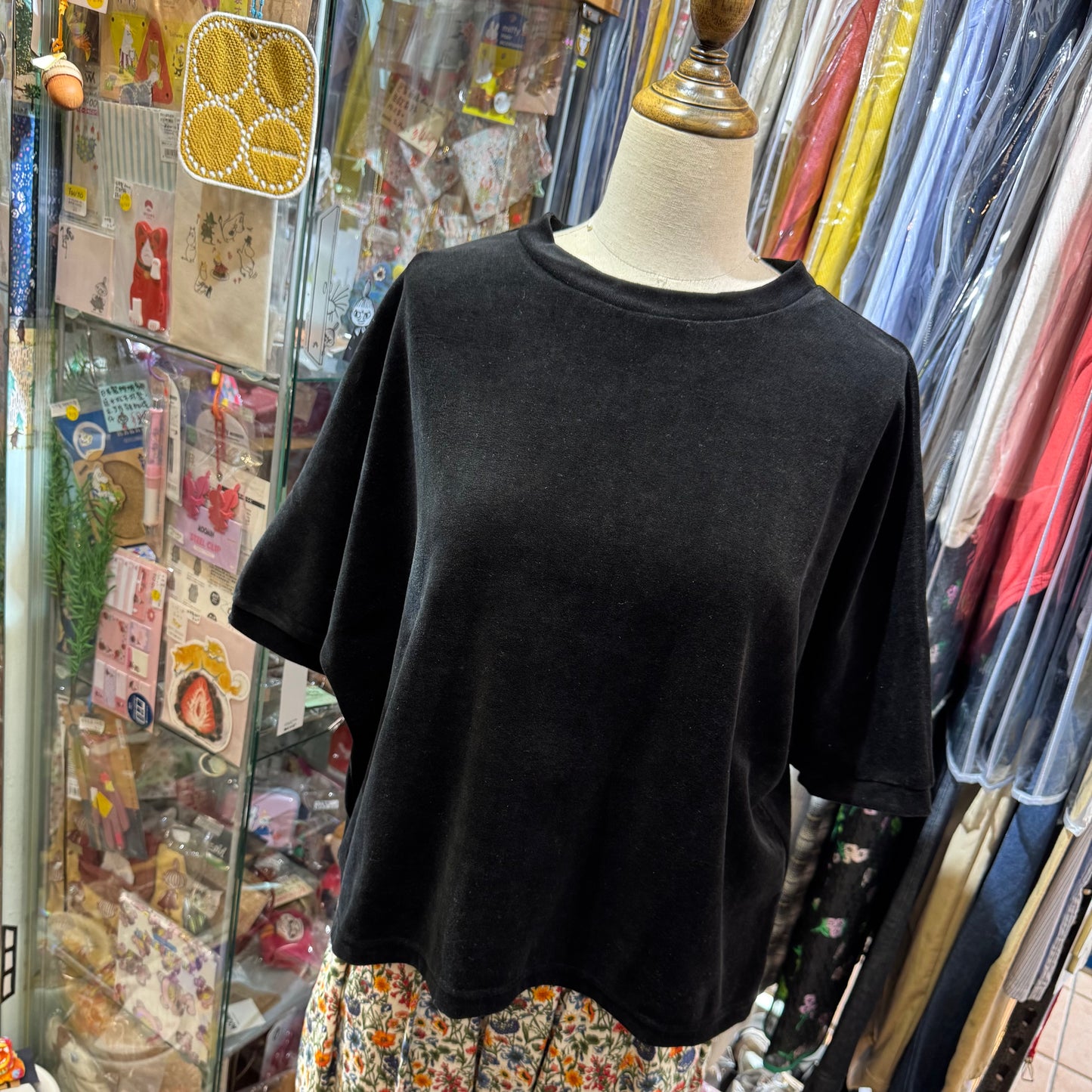 Ynir Velvet Top, 2 Colors, made in Japan