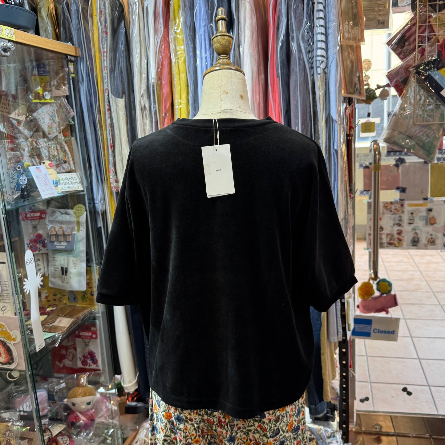 Ynir Velvet Top, 2 Colors, made in Japan