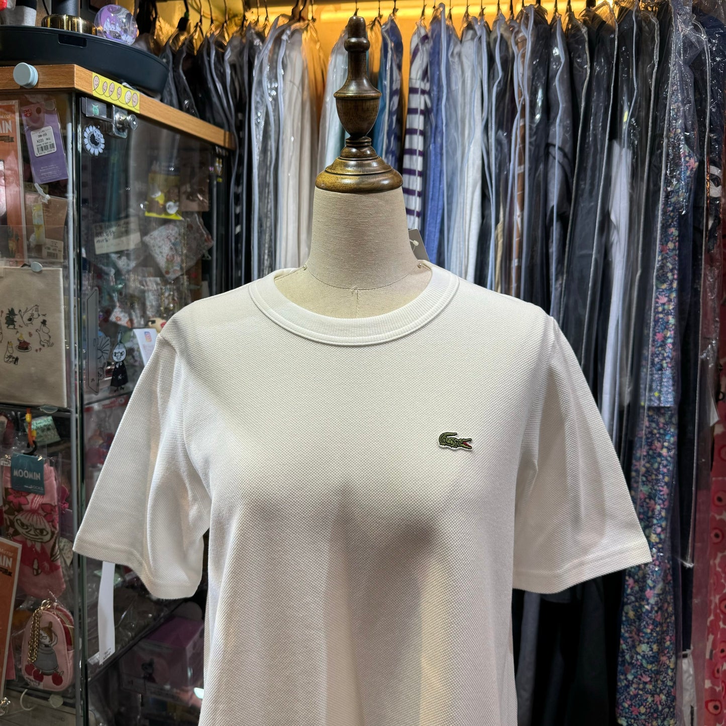 Sale- Lacoste X Beams Boy White A-line T-shirt, size 36, made in Japan