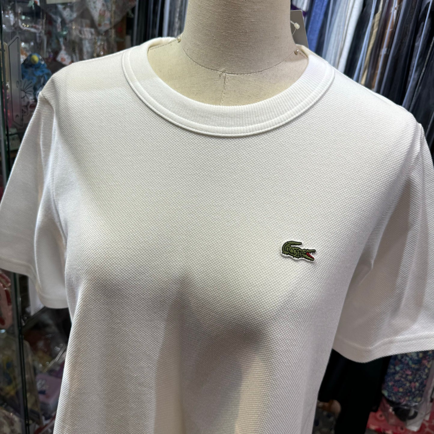 Sale- Lacoste X Beams Boy White A-line T-shirt, size 36, made in Japan