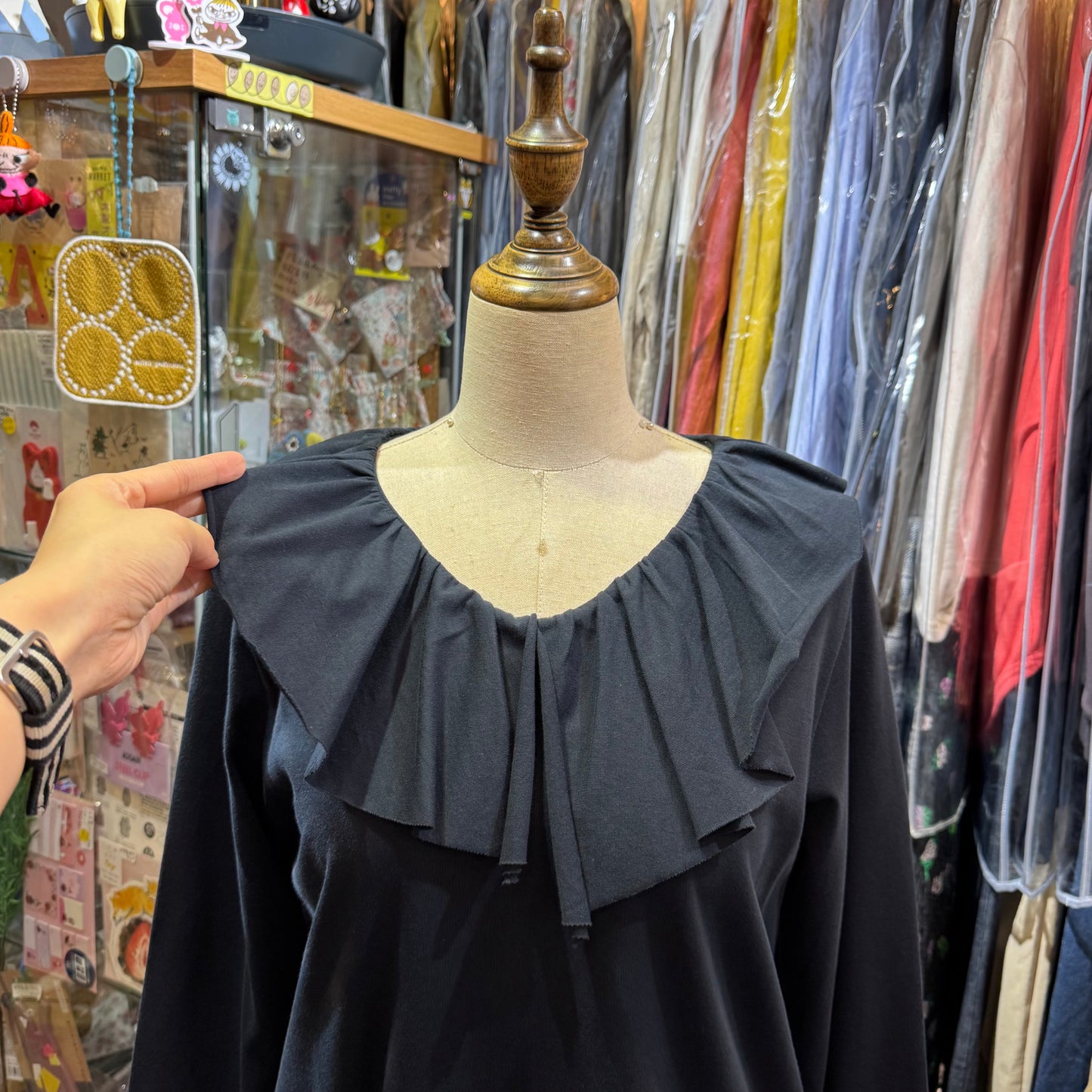 Mizuiro Ind Frill Top, 2 Colors, made in Japan