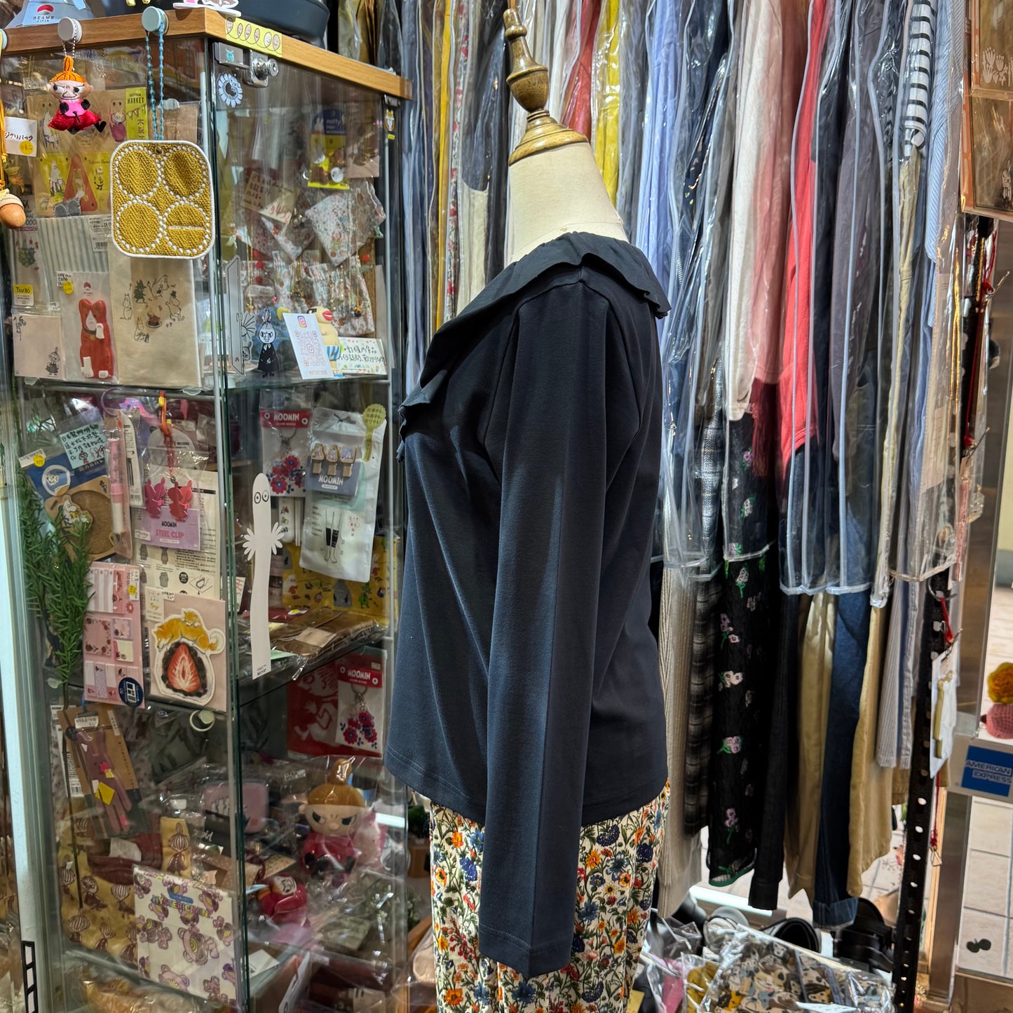 Mizuiro Ind Frill Top, 2 Colors, made in Japan