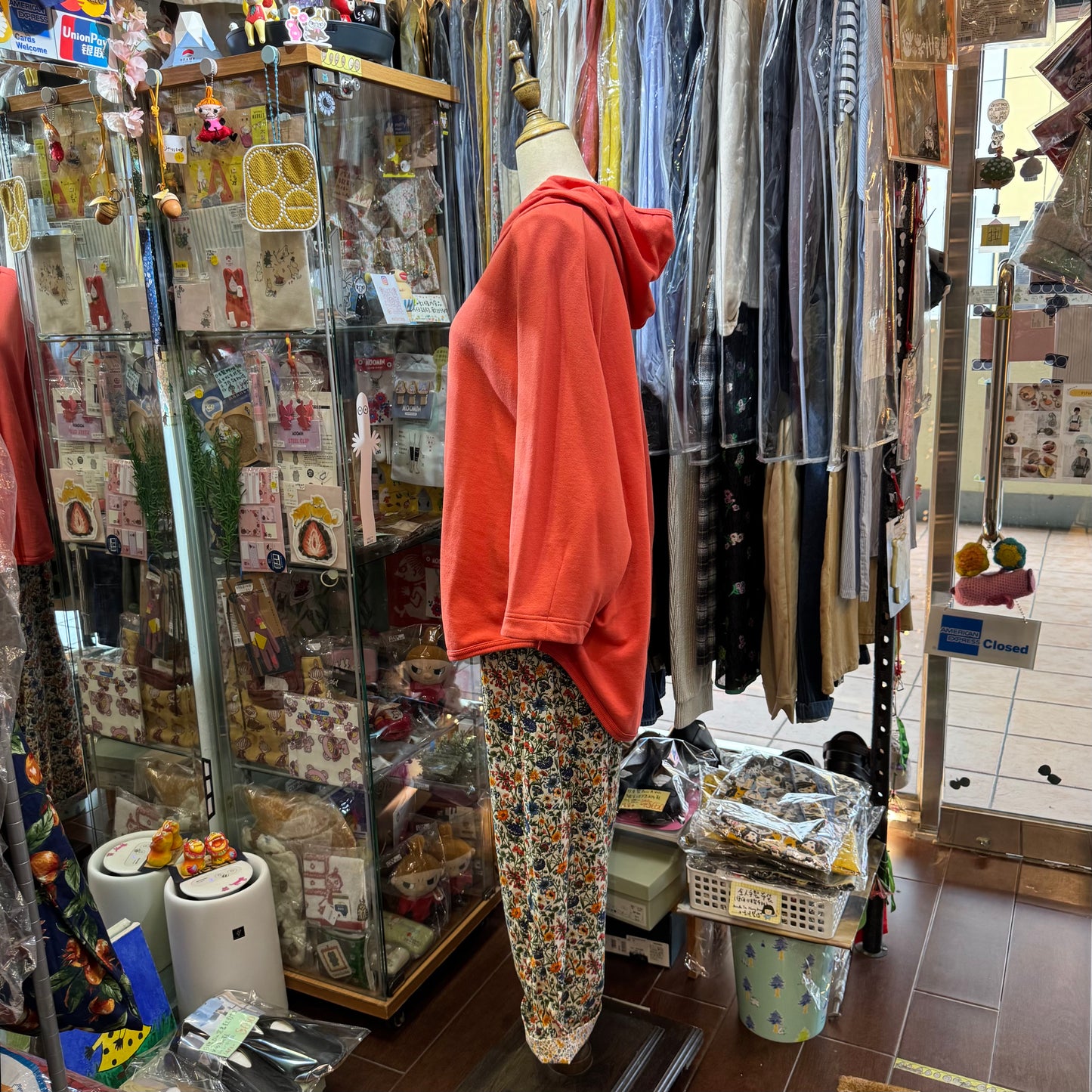 Estroislose Pink Hoodie Top, made in Japan