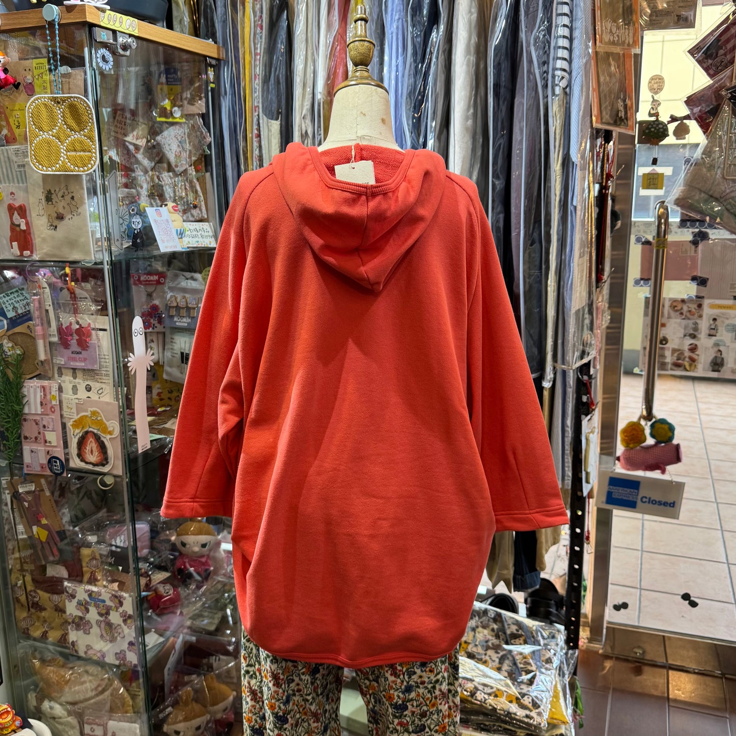 Estroislose Pink Hoodie Top, made in Japan