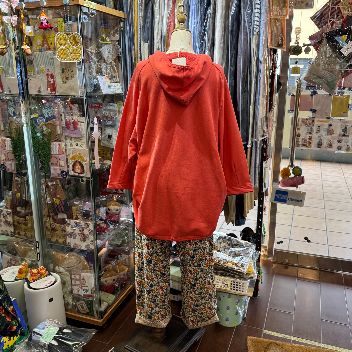 Estroislose Pink Hoodie Top, made in Japan