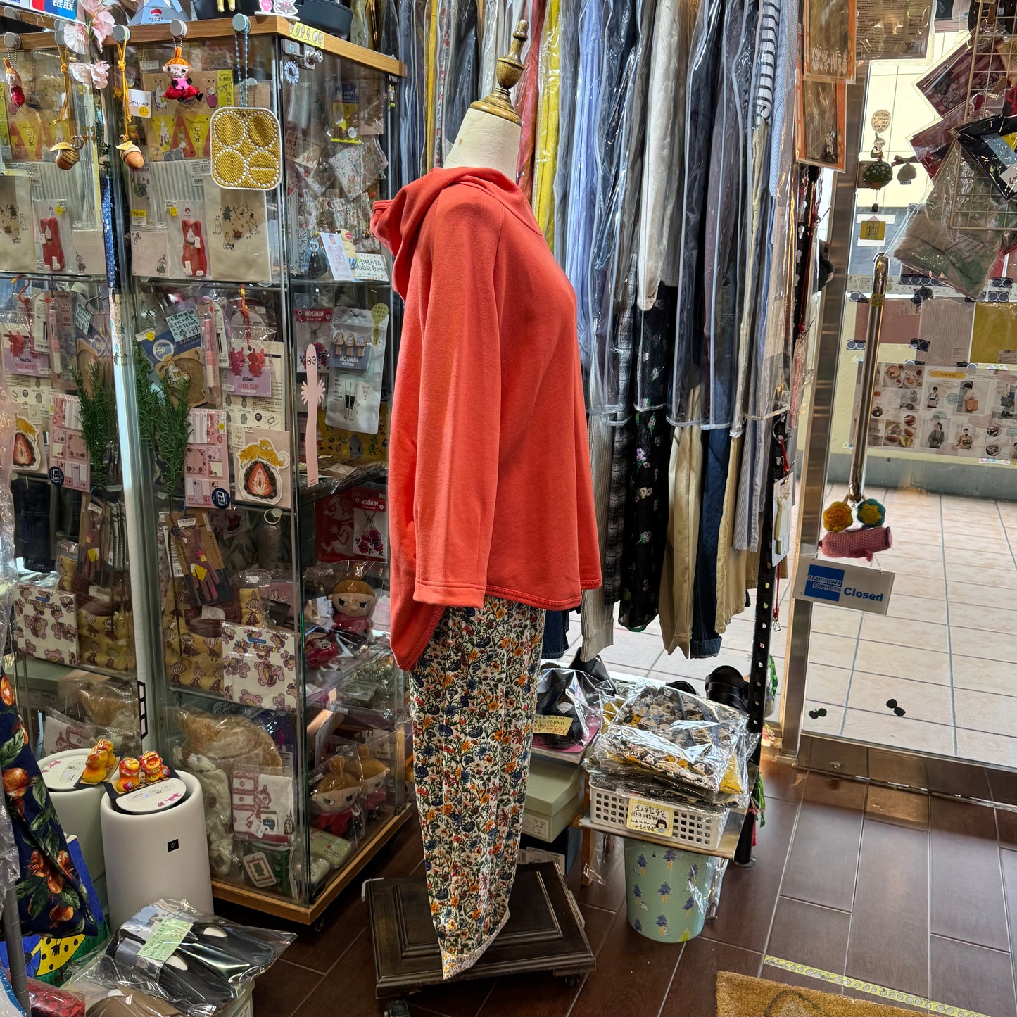 Estroislose Pink Hoodie Top, made in Japan